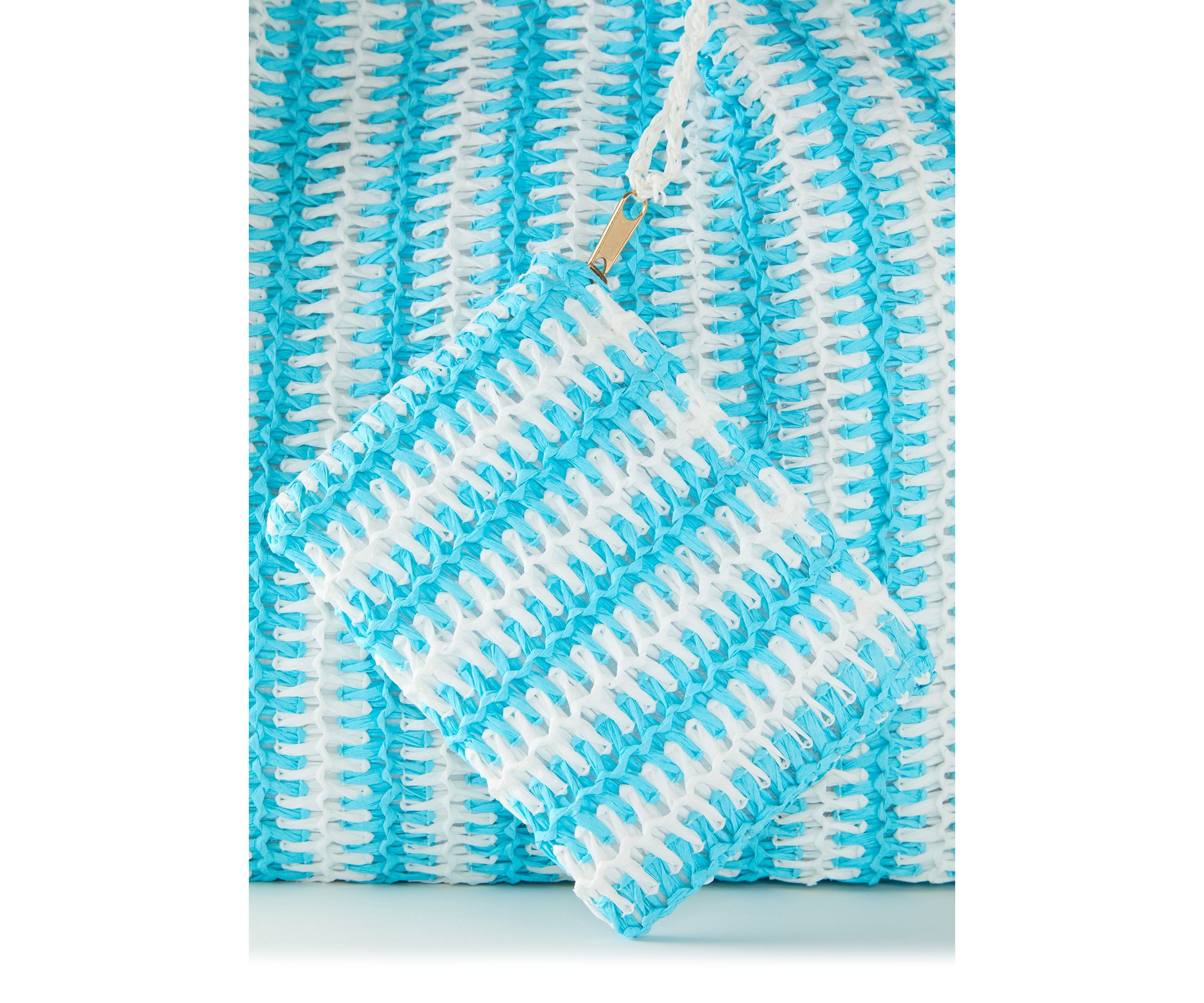 Straw Stripe Tote
