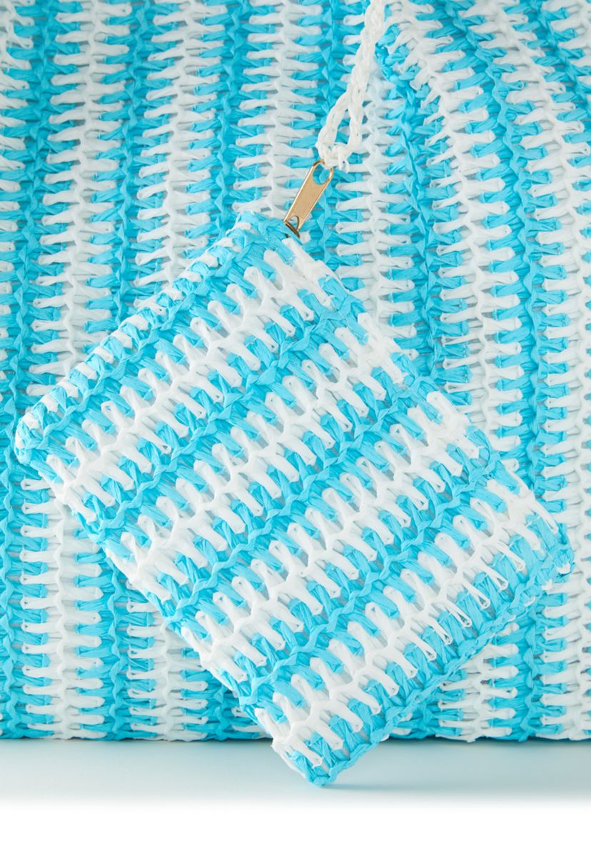Straw Stripe Tote