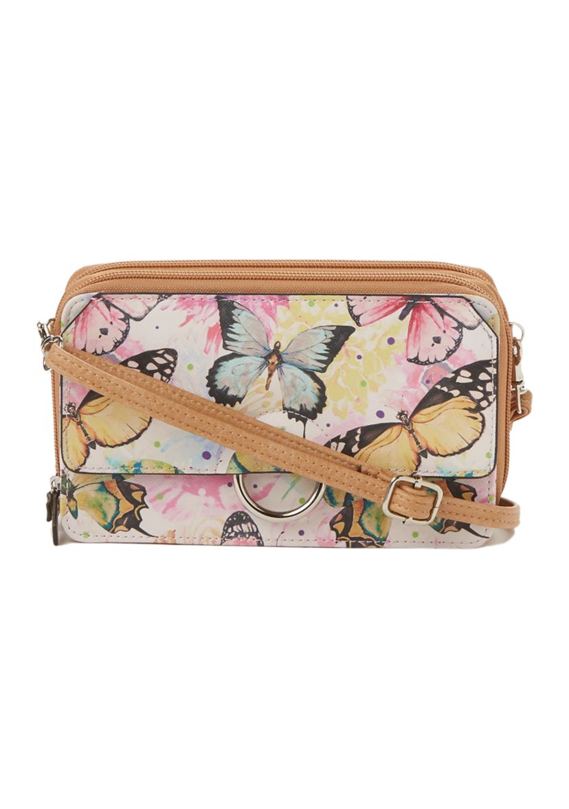 Butterfly Print Crossbody