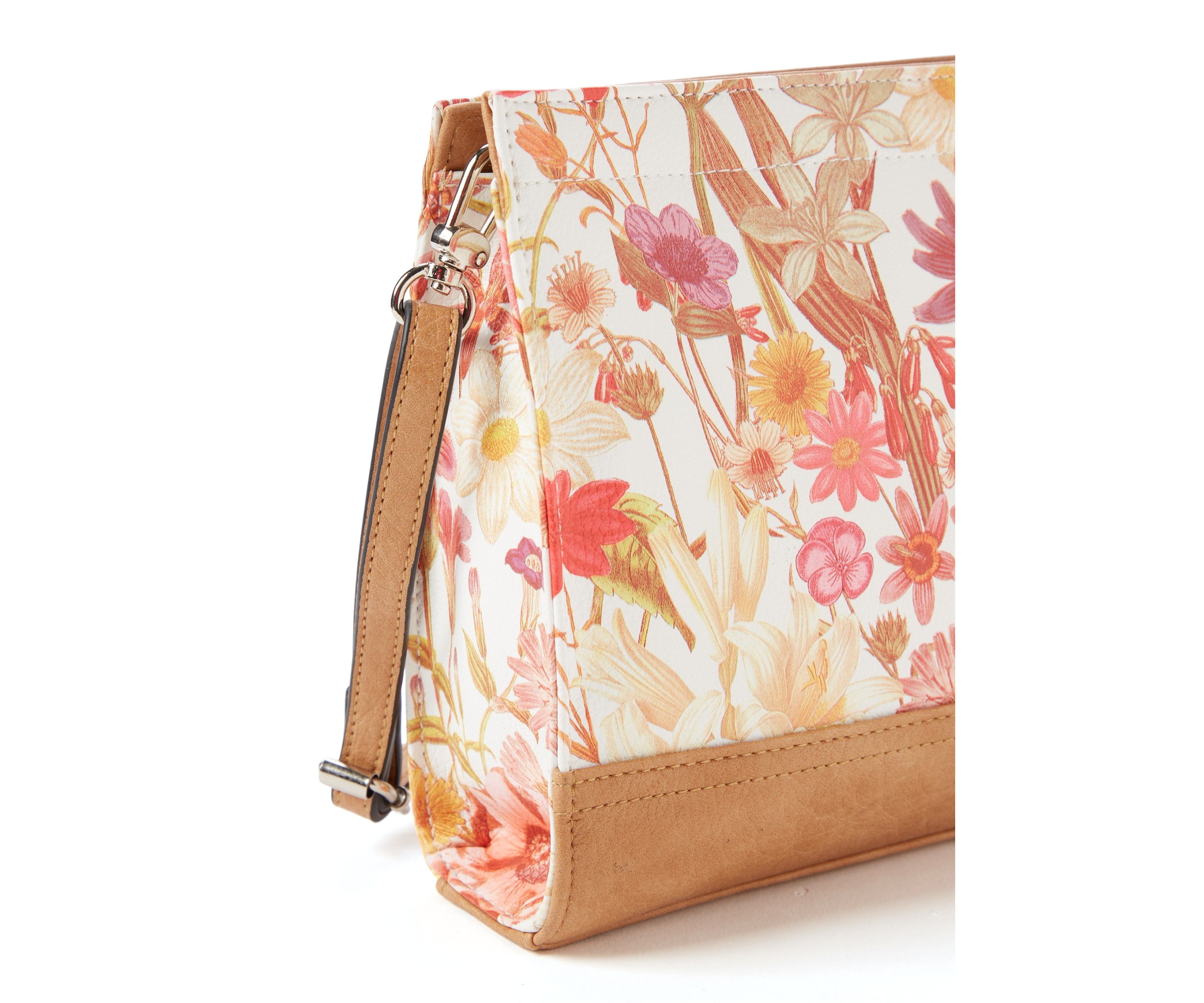 Floral Clutch Crossbody Bag