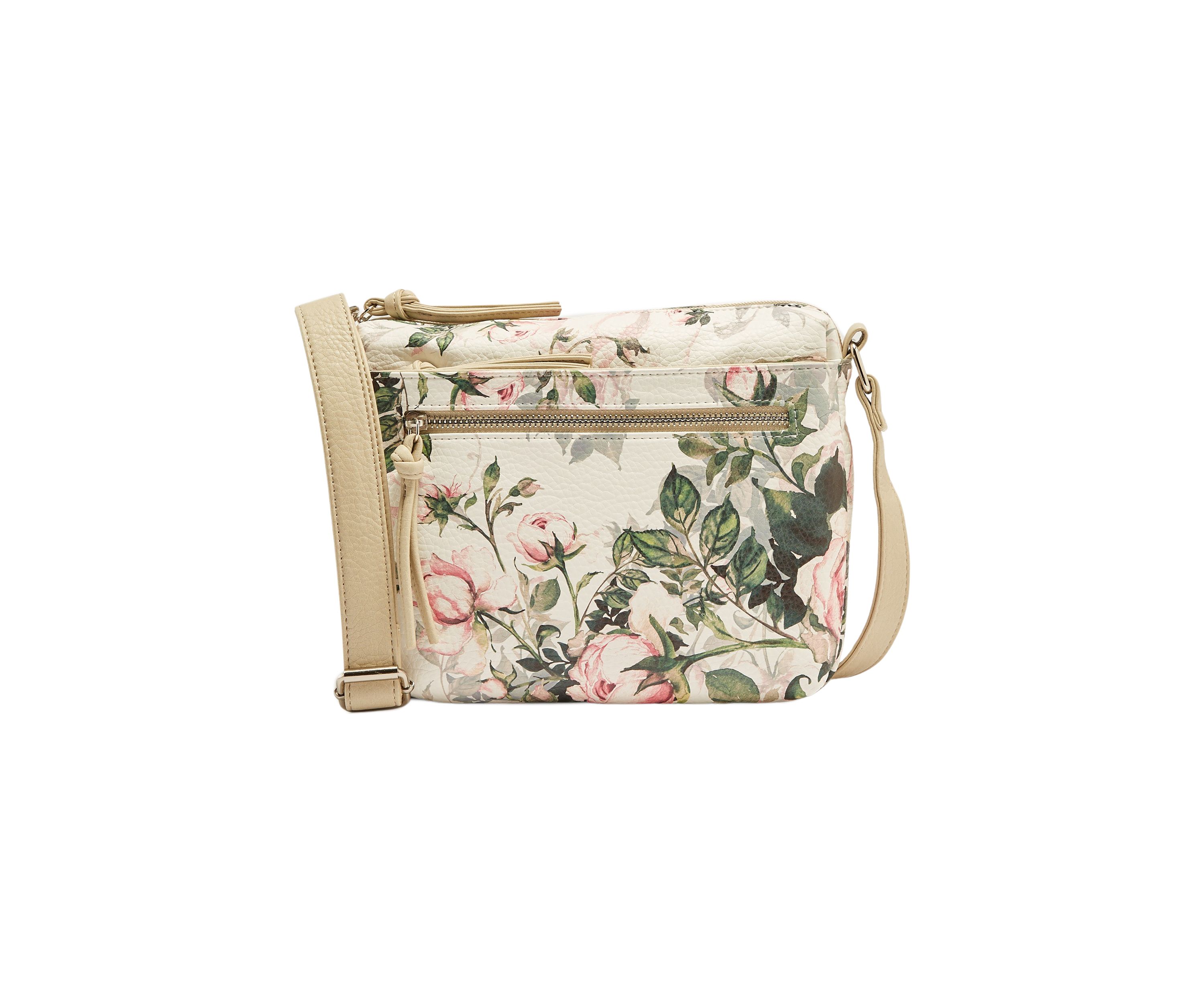 Printed Multi Pocket Crossbody