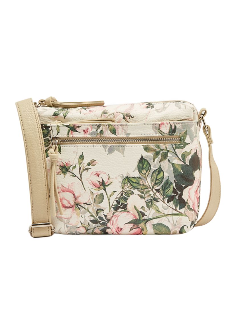 Printed Multi Pocket Crossbody