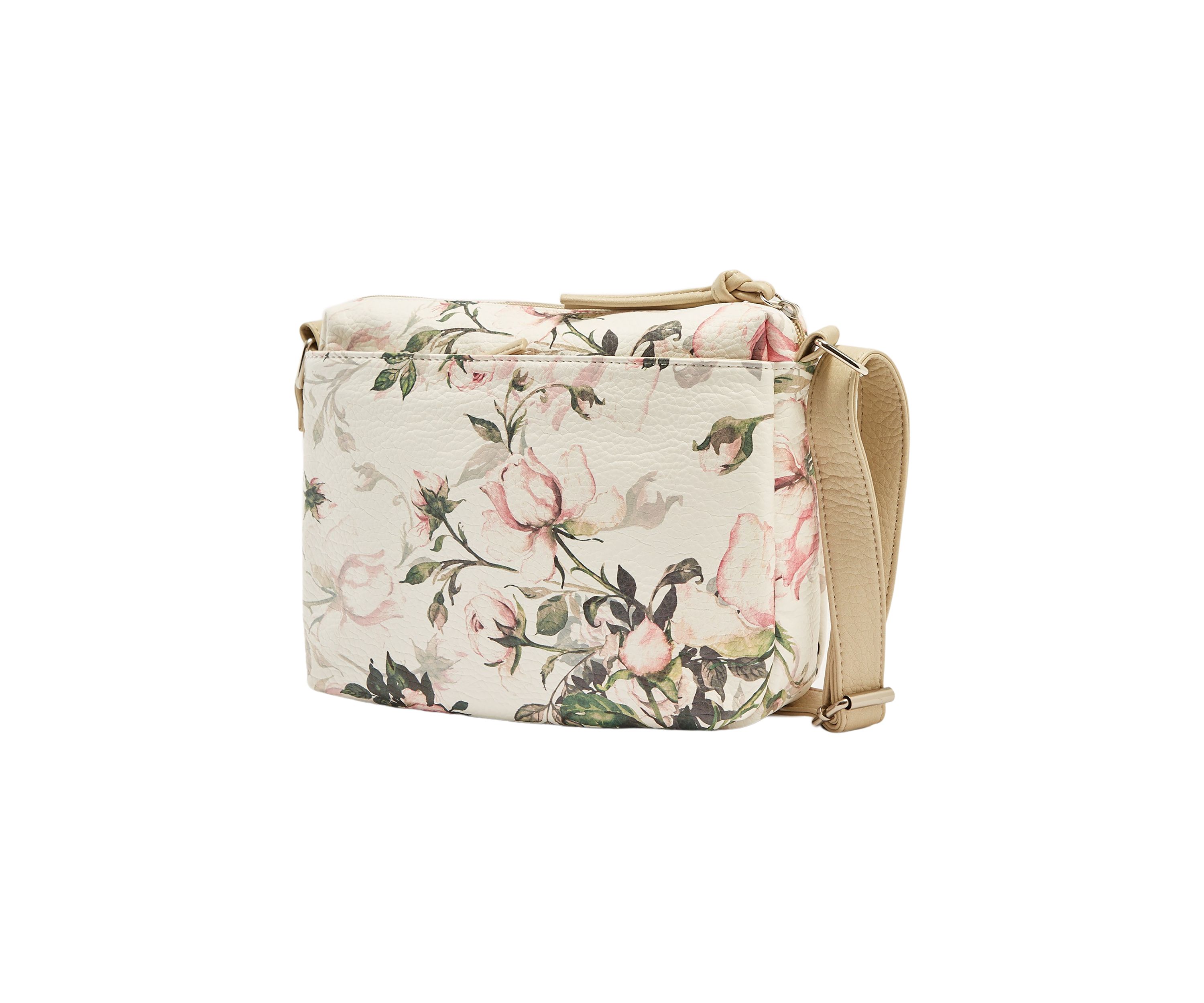 Printed Multi Pocket Crossbody