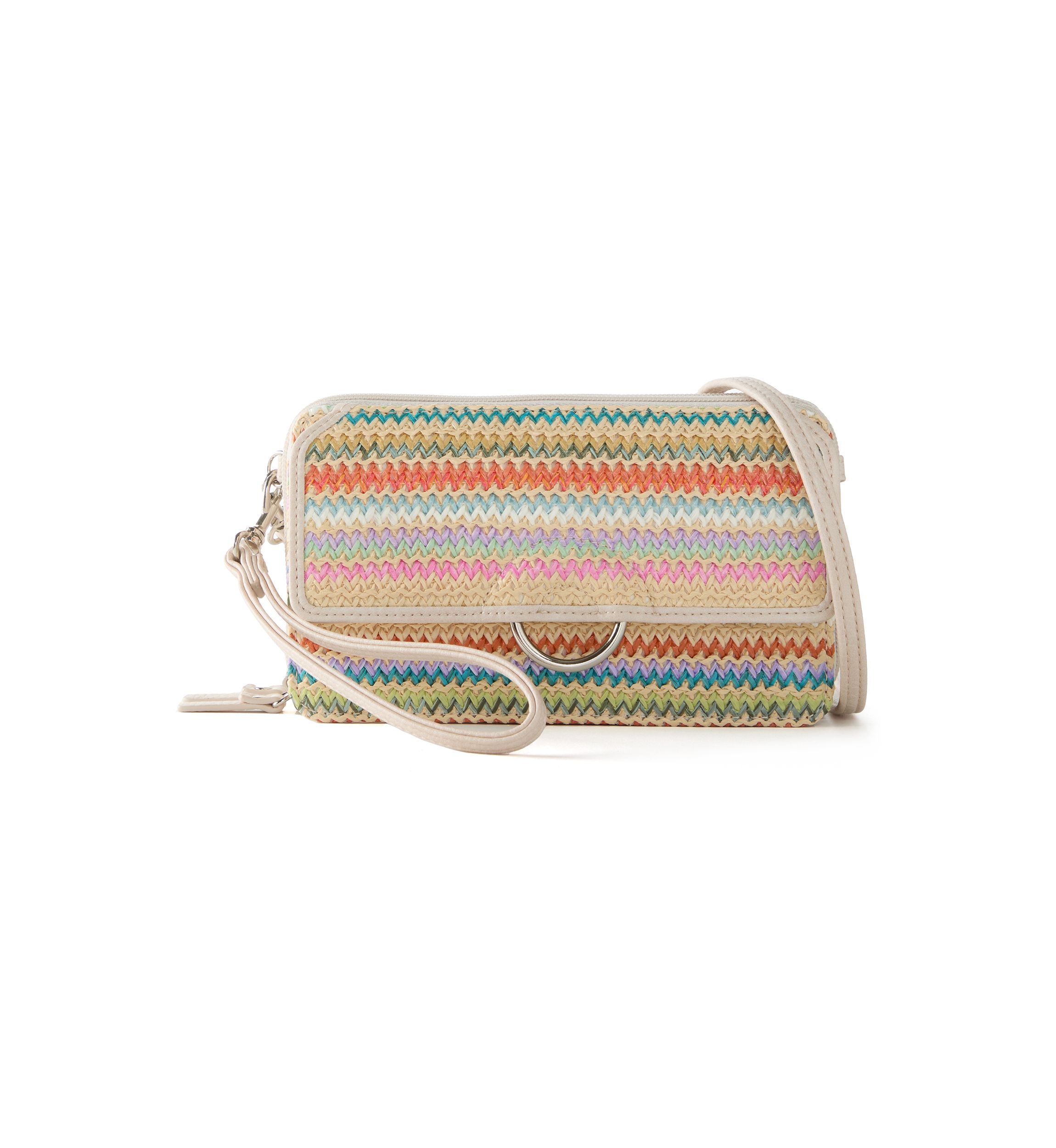 Straw Phone Crossbody 