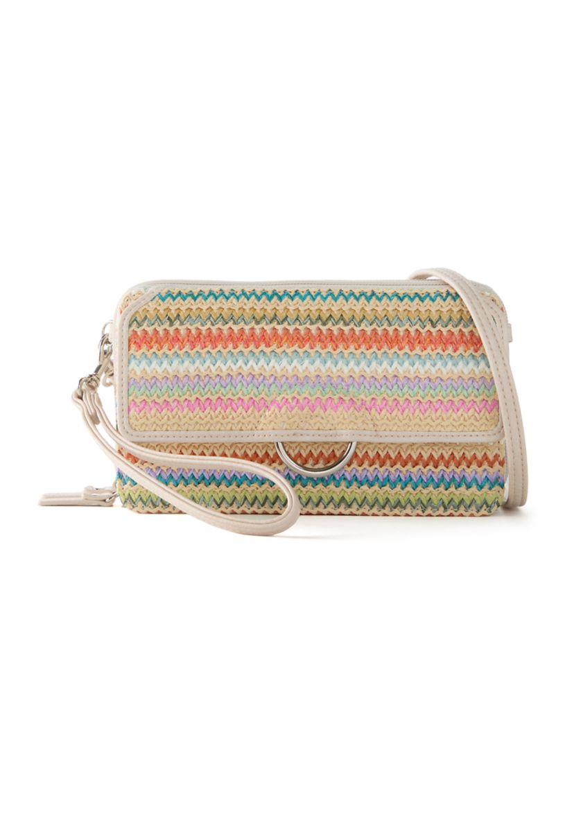 Straw Phone Crossbody 