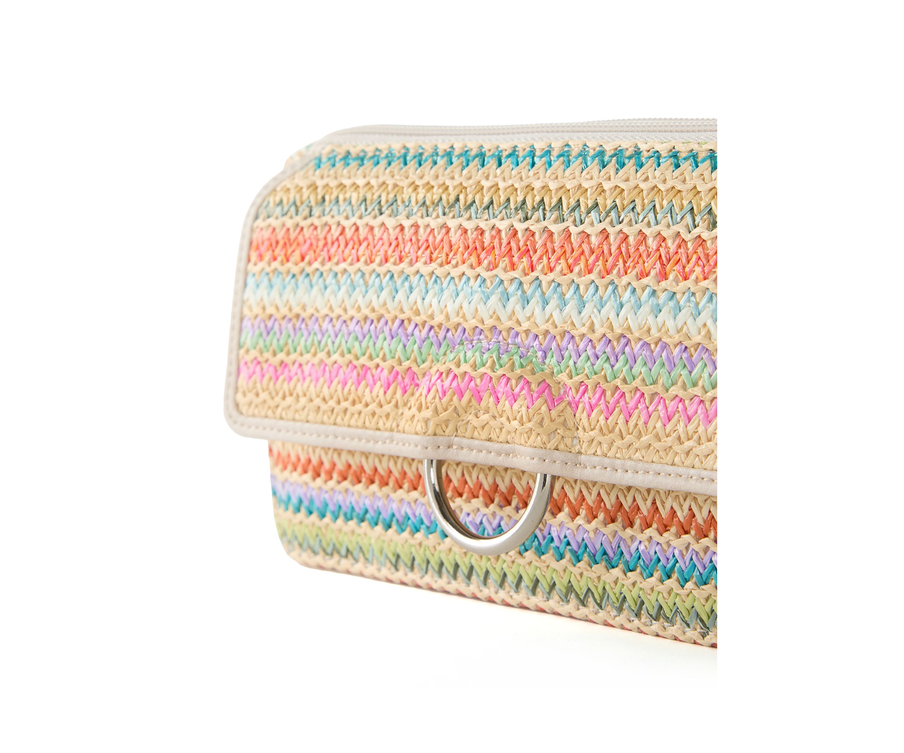 Straw Phone Crossbody 