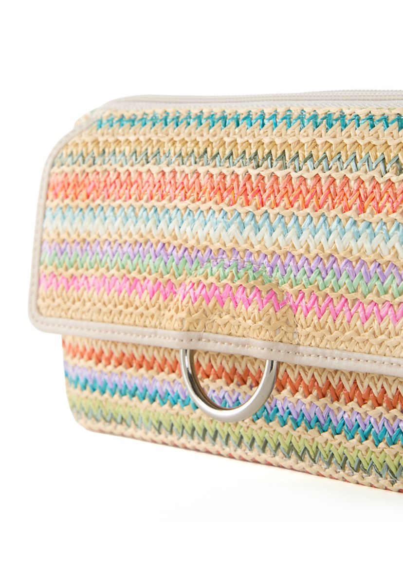 Straw Phone Crossbody 