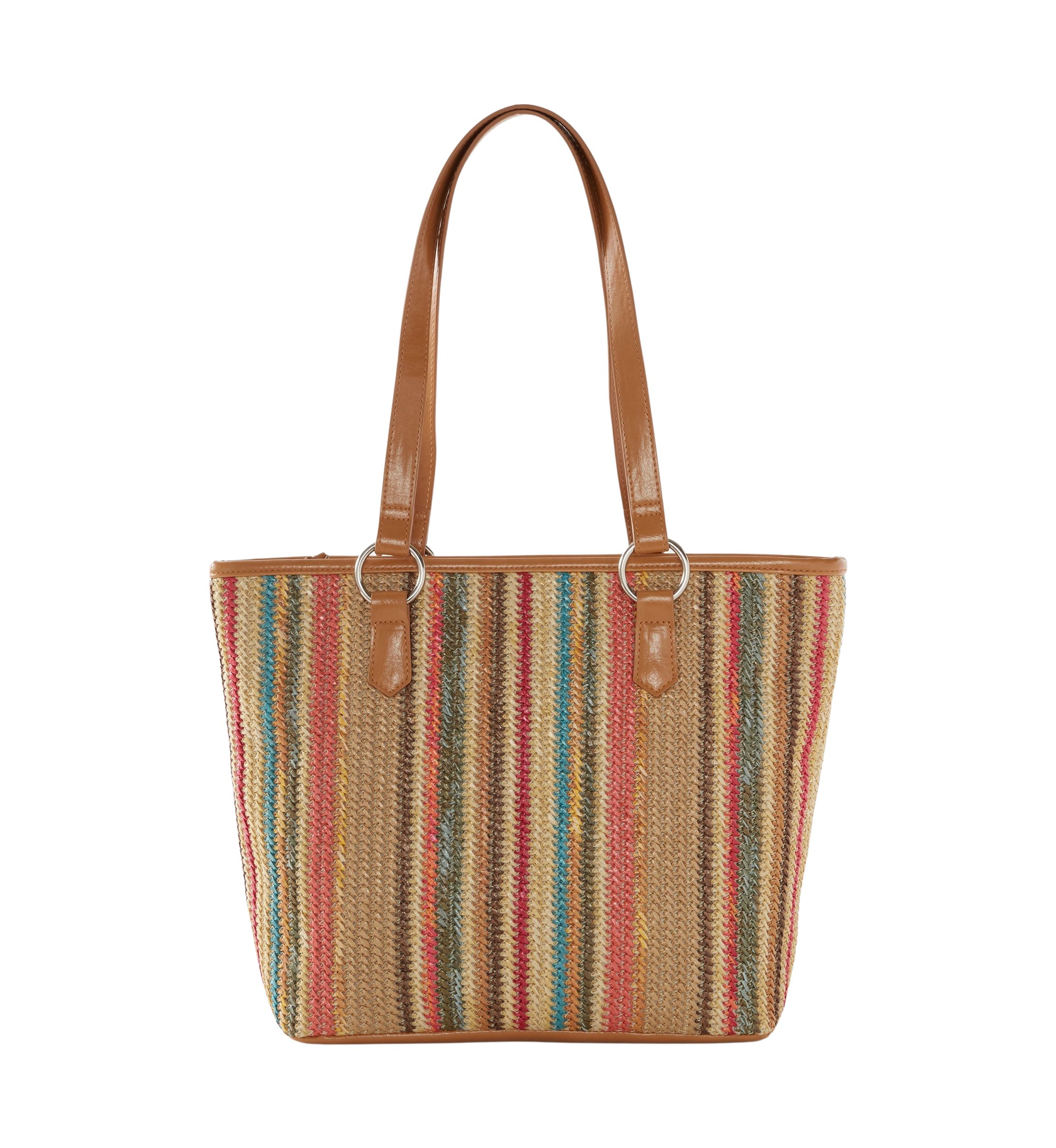 Multicolored Stripe Tote Bag