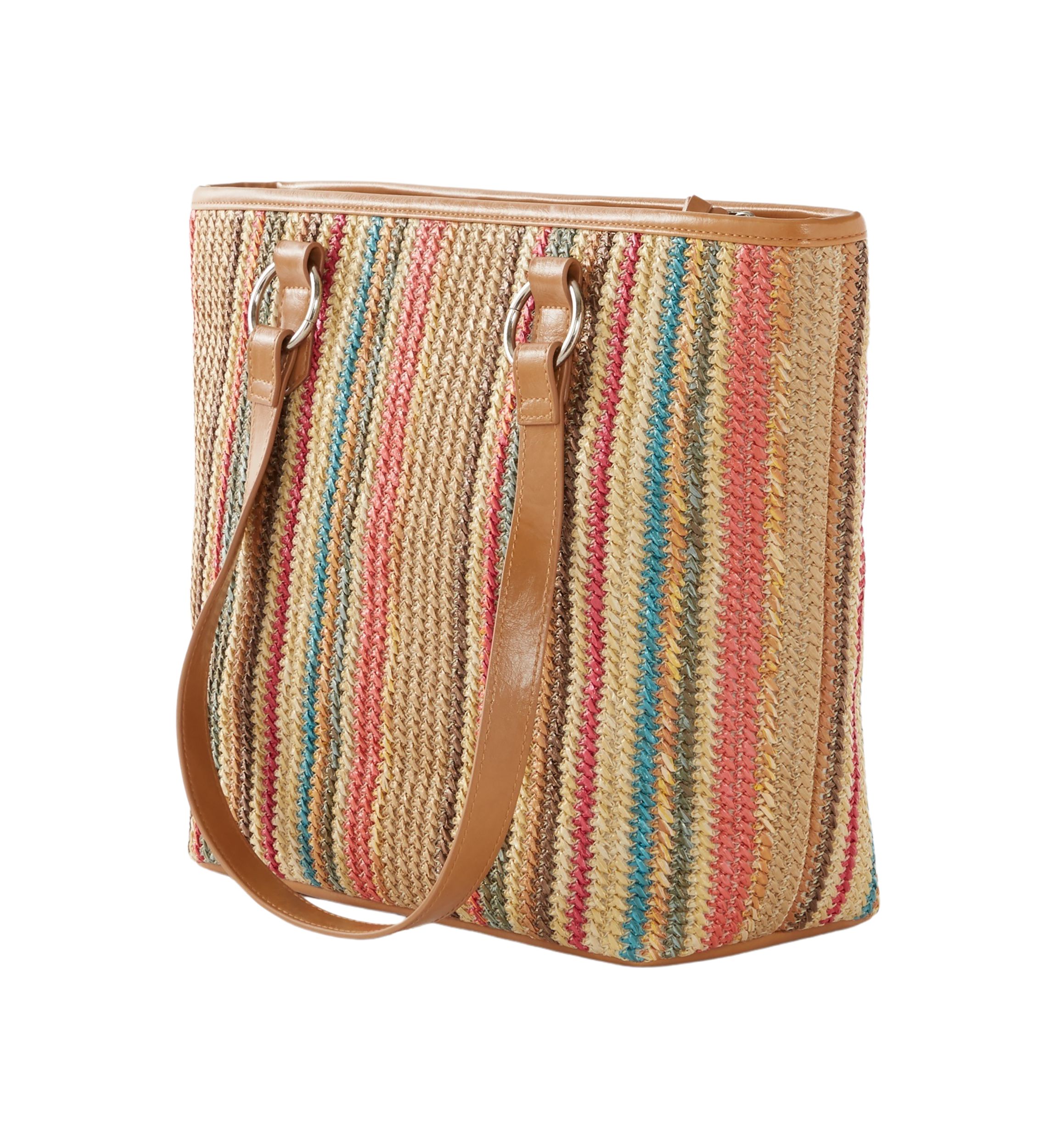 Multicolored Stripe Tote Bag