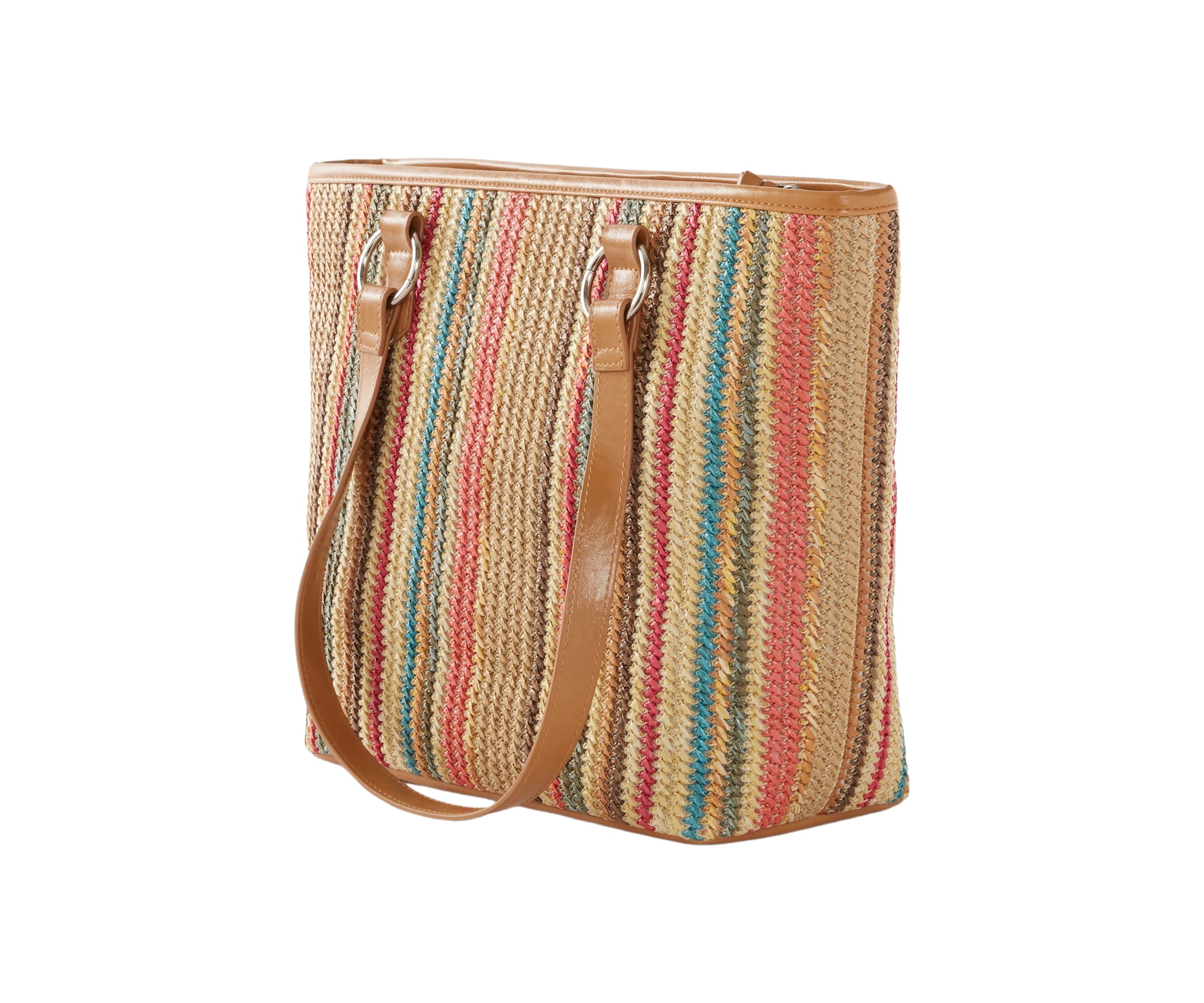 Multicolored Stripe Tote Bag