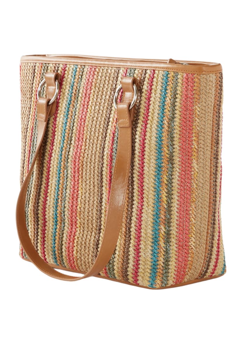 Multicolored Stripe Tote Bag