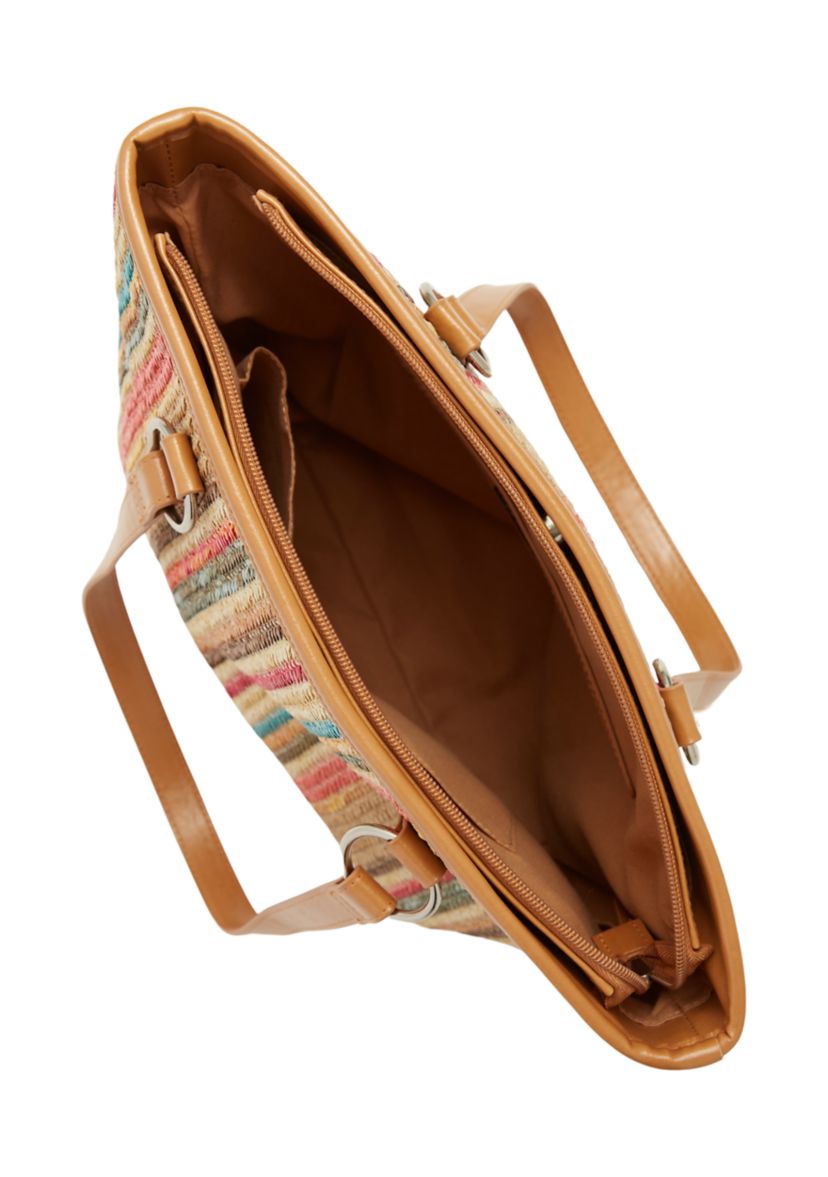 Multicolored Stripe Tote Bag