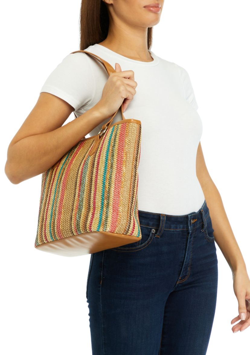 Multicolored Stripe Tote Bag