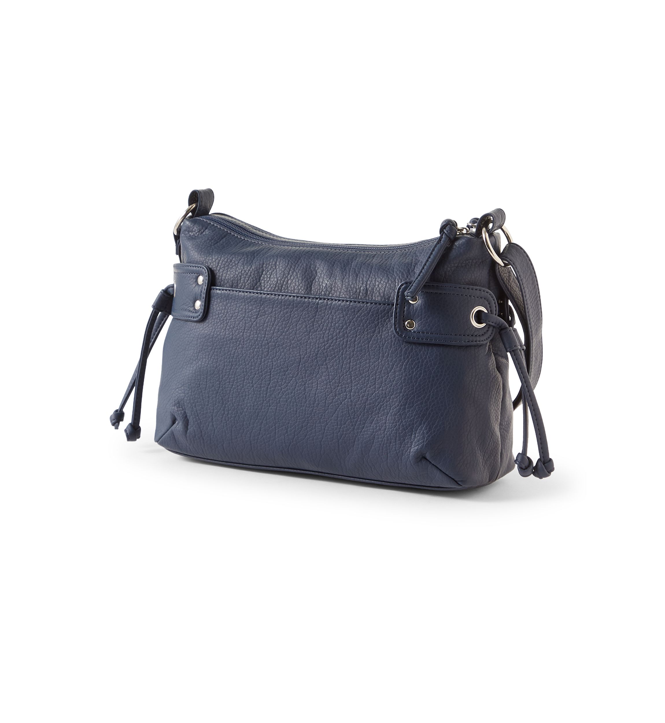 Shoulder Bag with Side Drawstring
