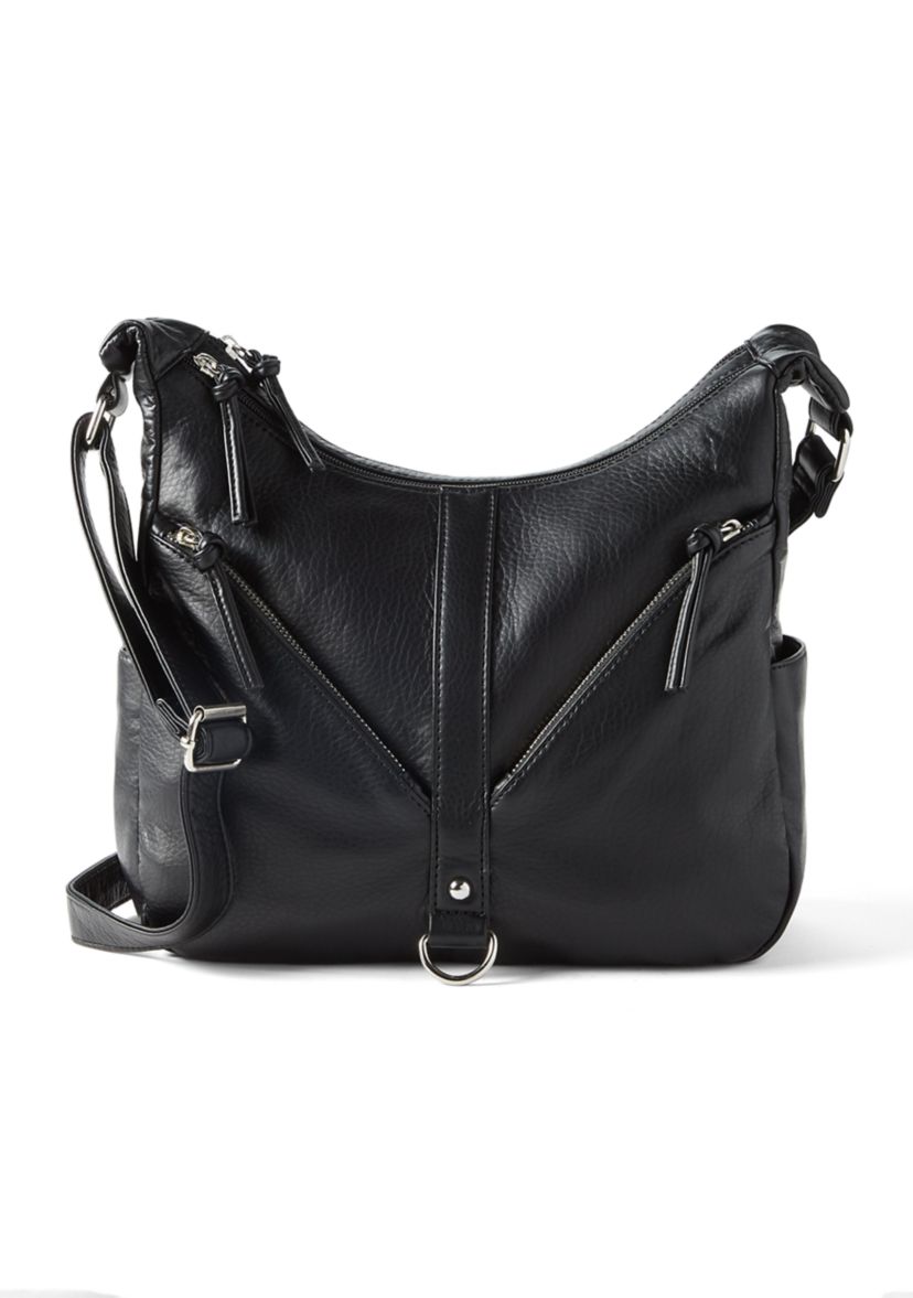 Curved Pocket Hobo Bag 