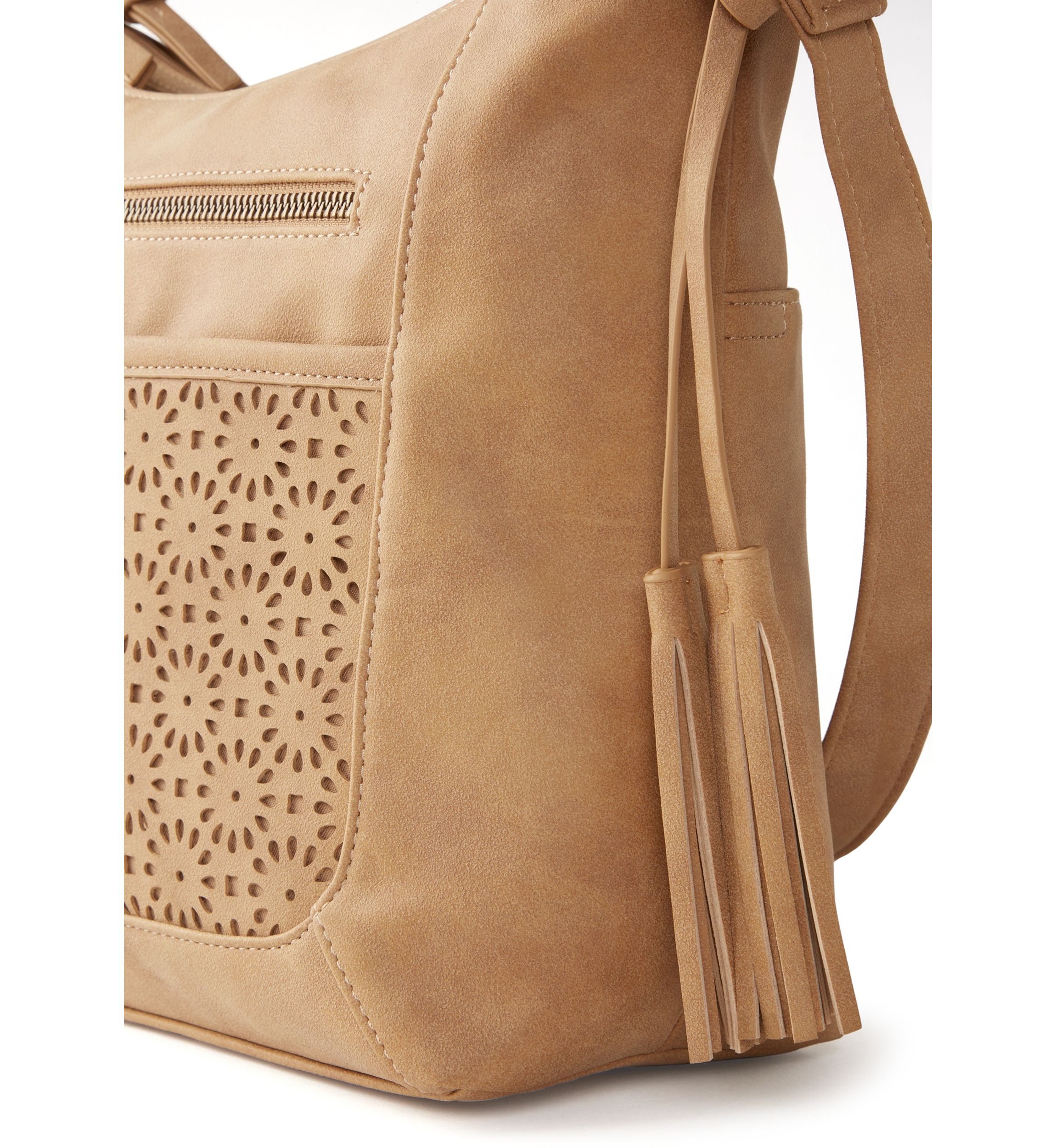 Flower Perforated Shoulder Bag