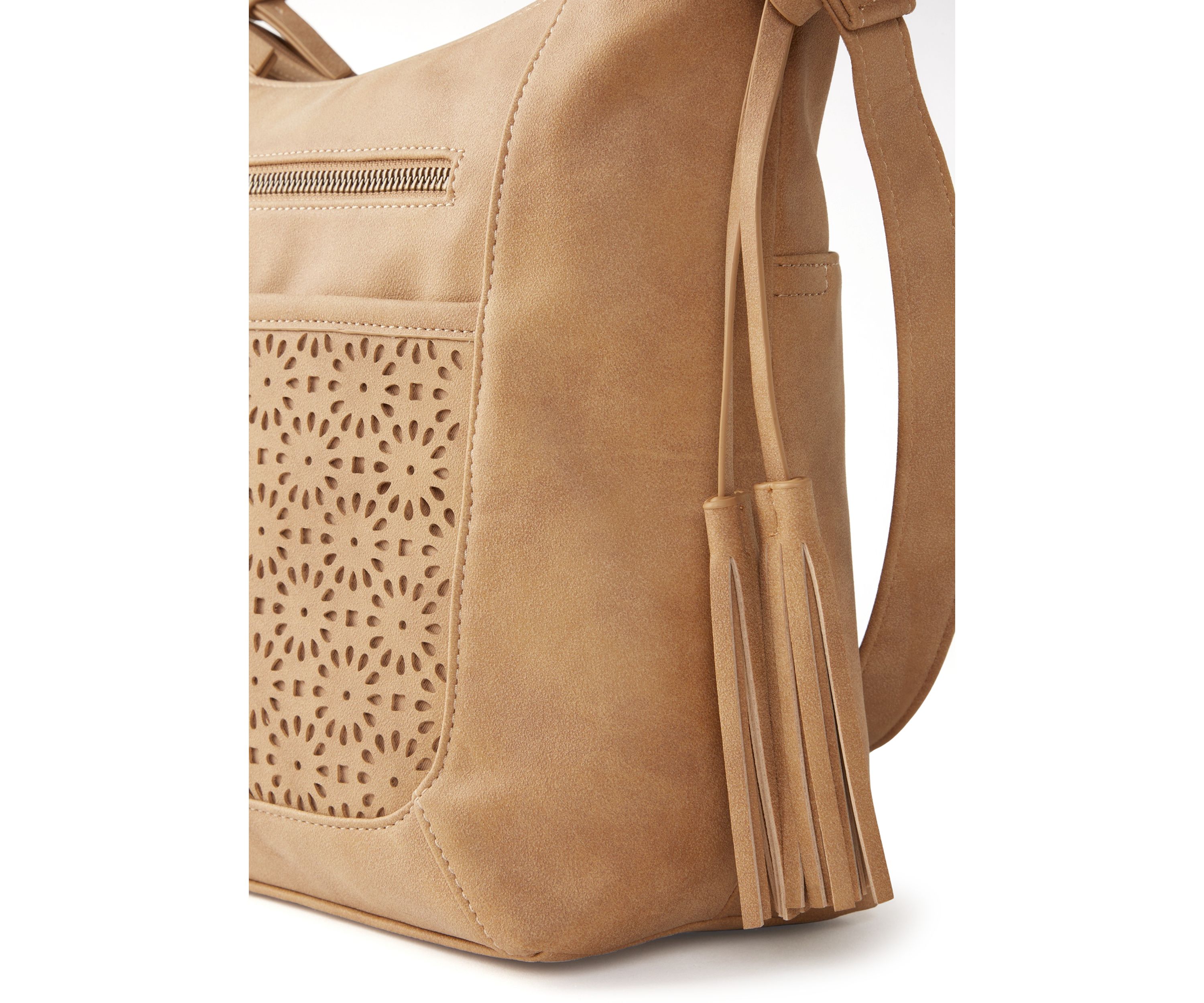 Flower Perforated Shoulder Bag