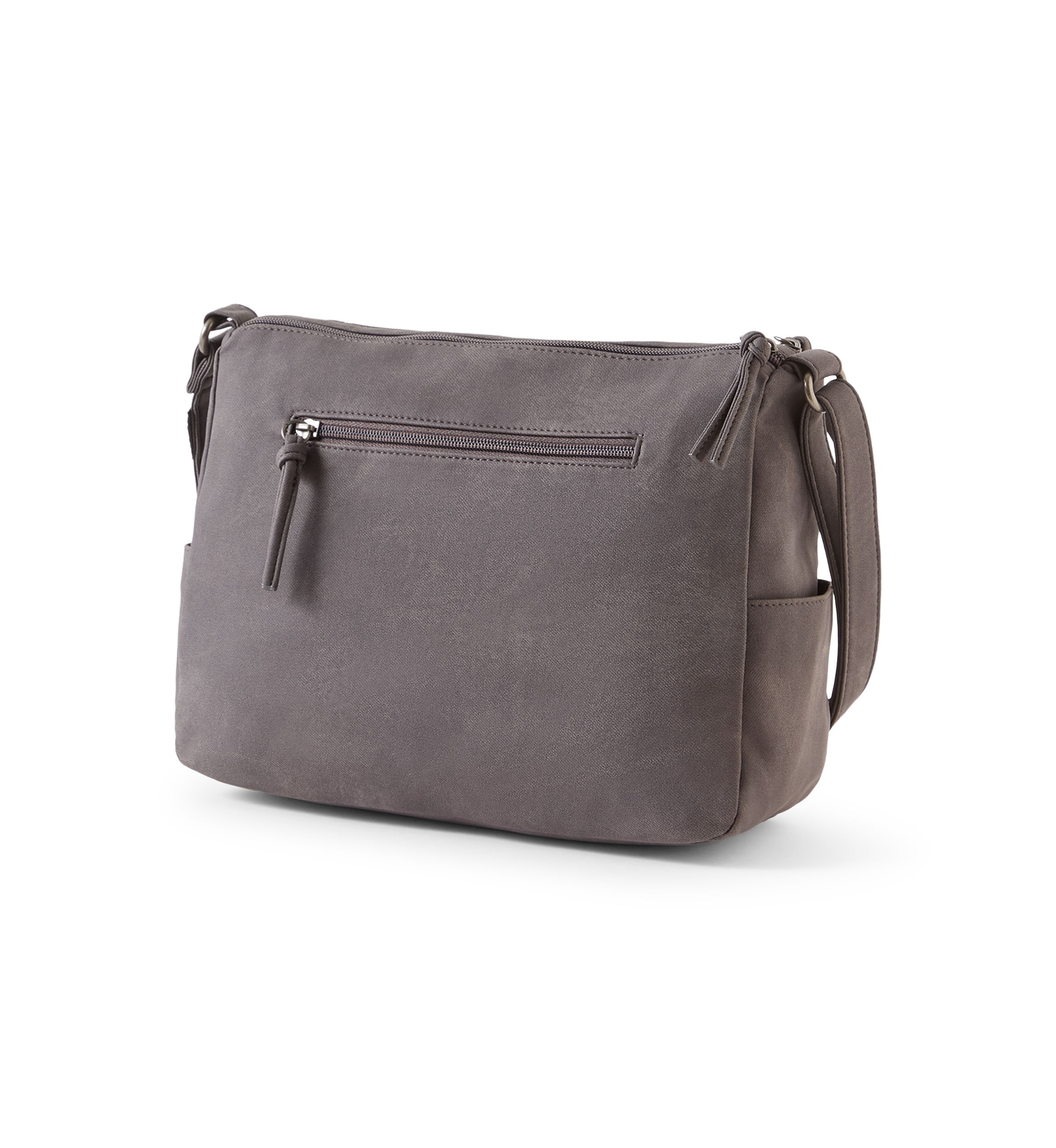 Washed Twill Shoulder Bag 