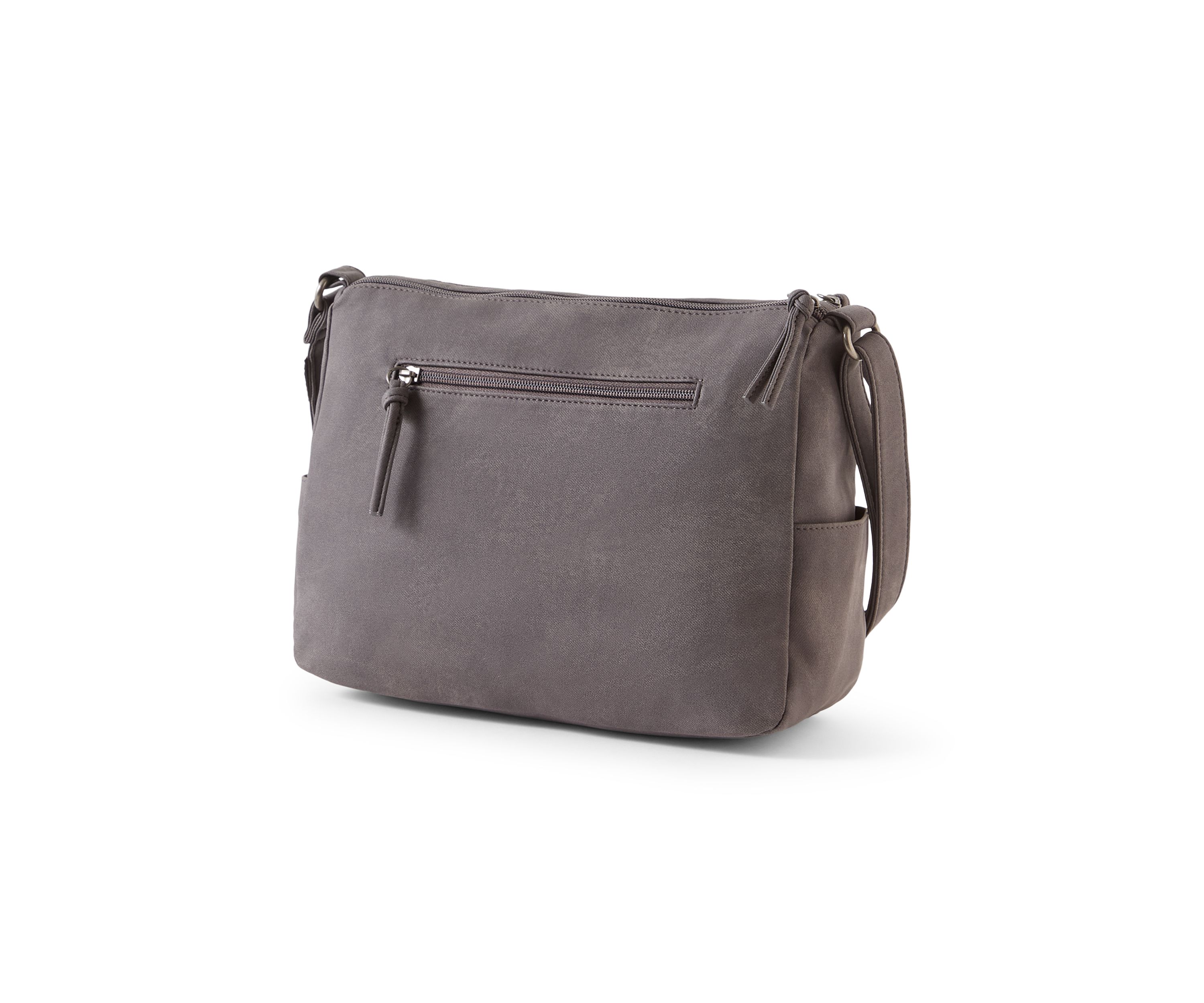 Washed Twill Shoulder Bag 