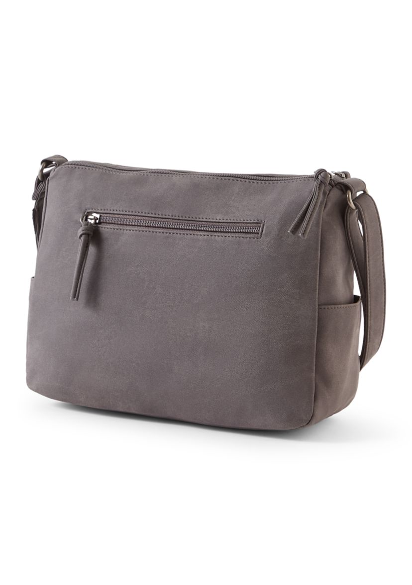 Washed Twill Shoulder Bag 