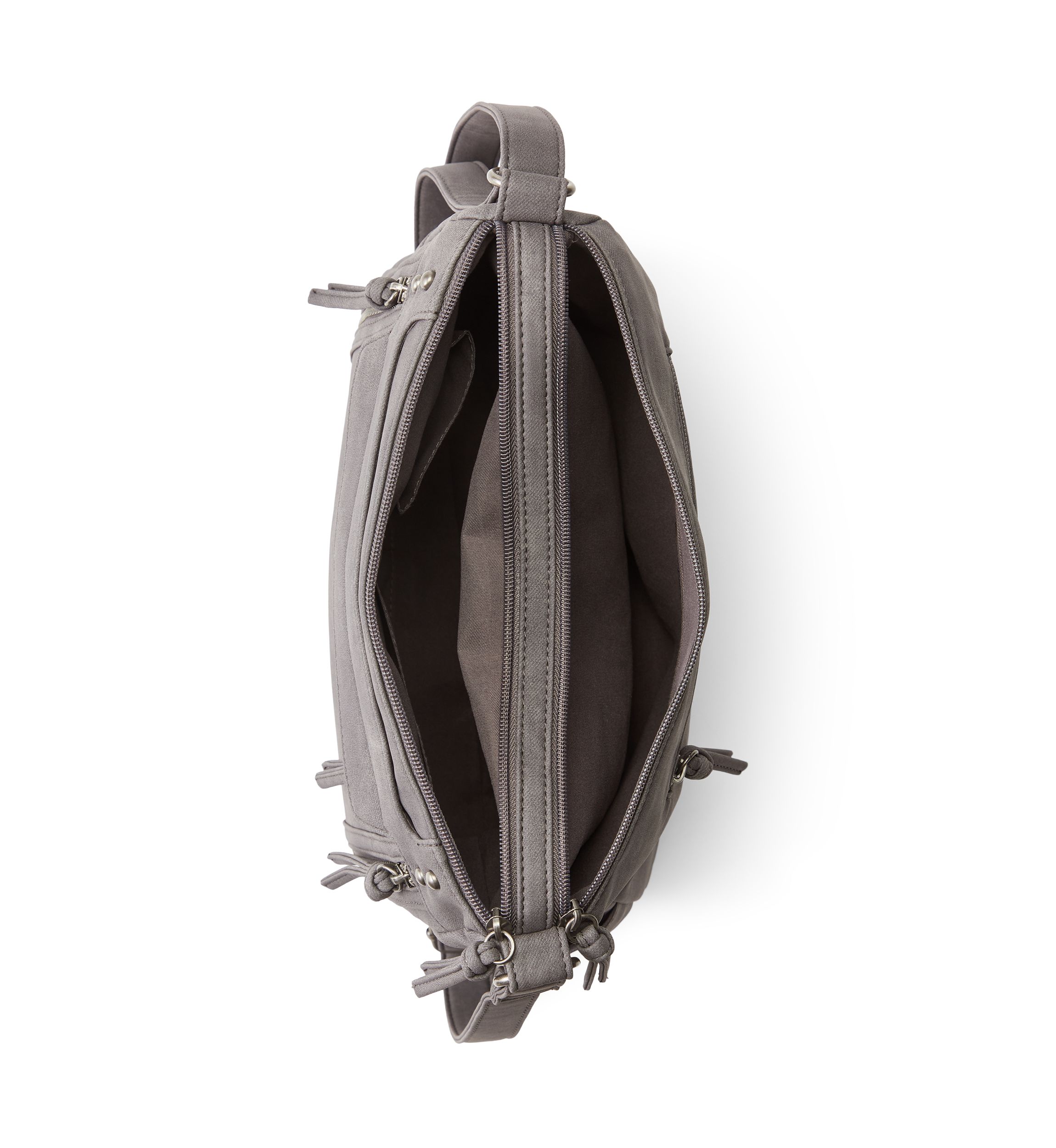Washed Twill Shoulder Bag 