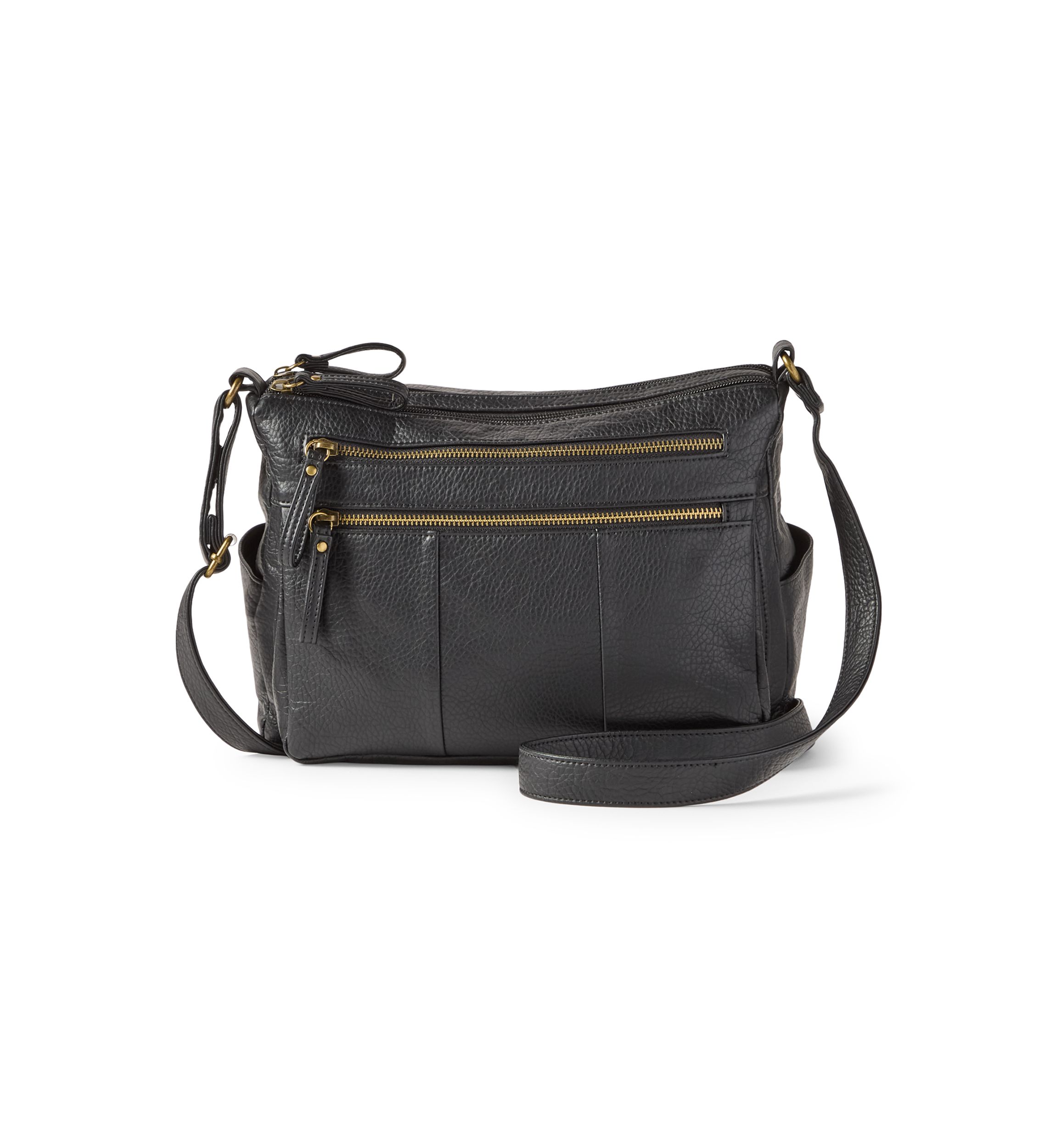 Multi Zip Shoulder Bag