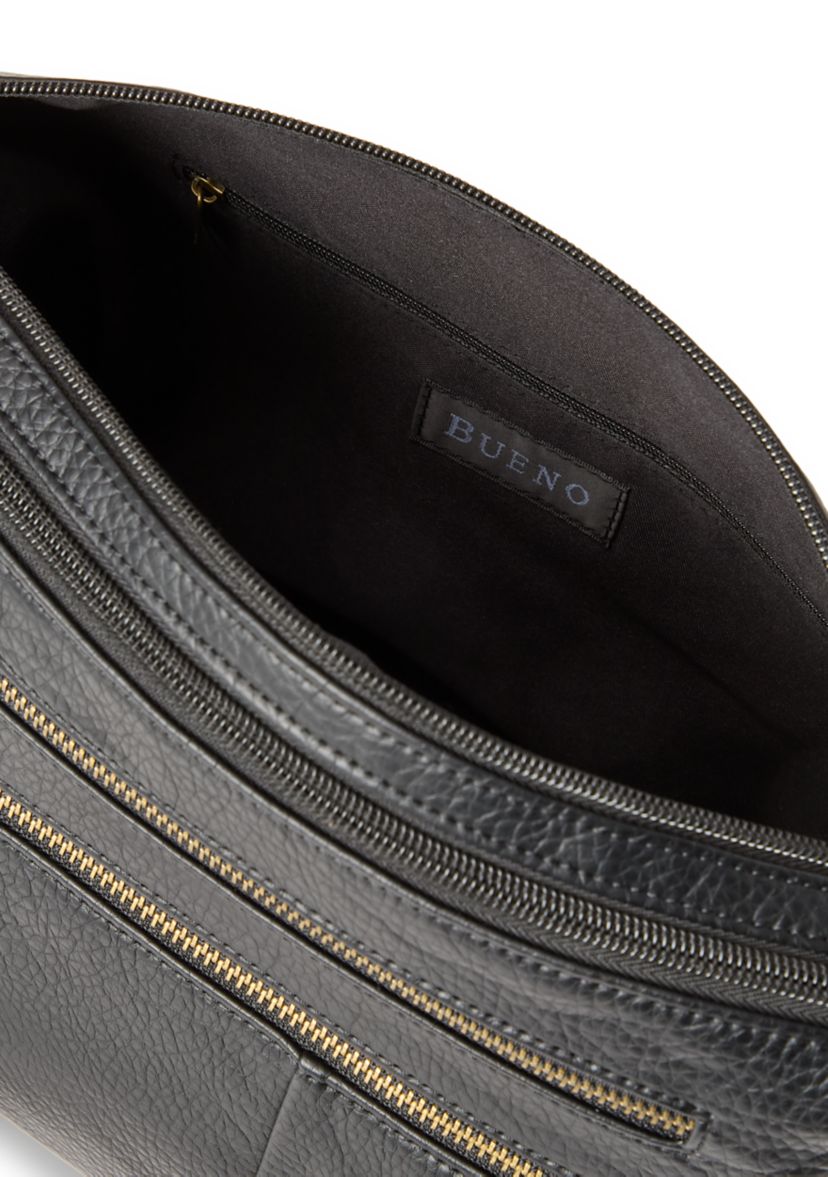 Multi Zip Shoulder Bag
