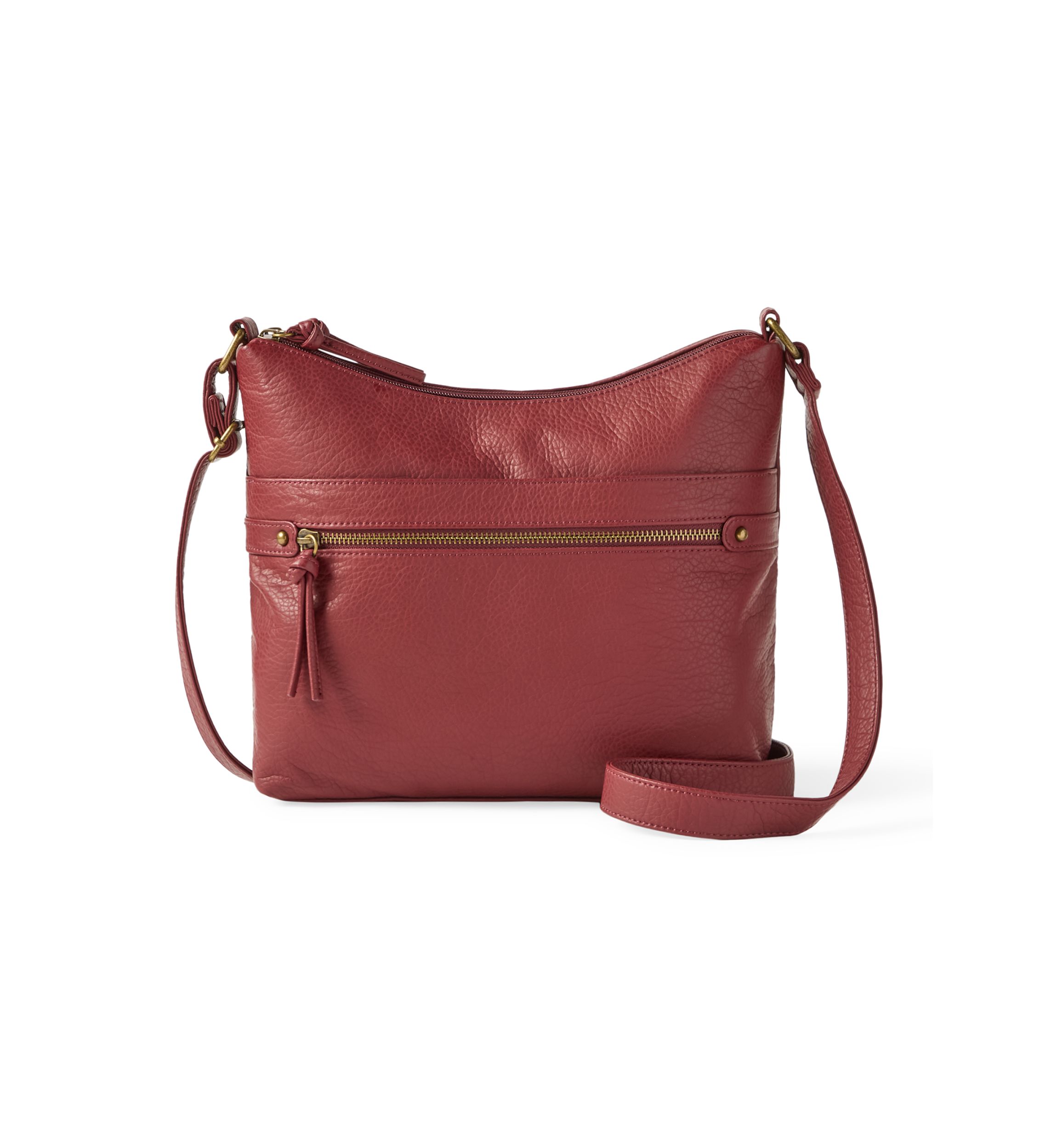 Front Zip Shoulder Bag