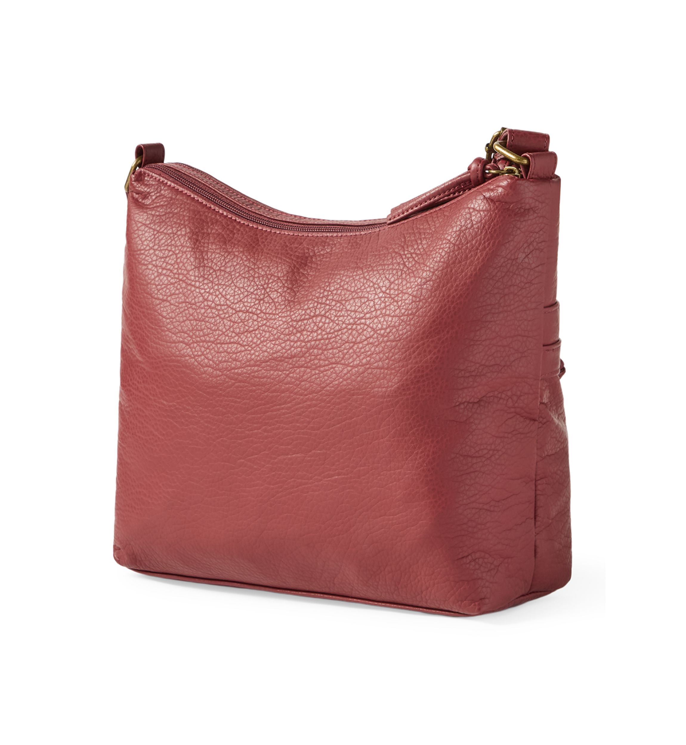 Front Zip Shoulder Bag