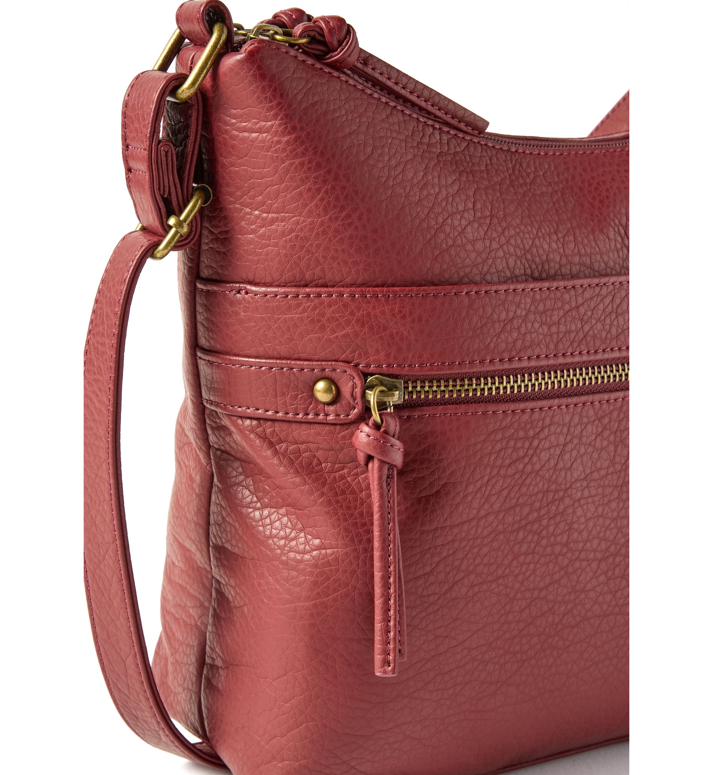 Front Zip Shoulder Bag