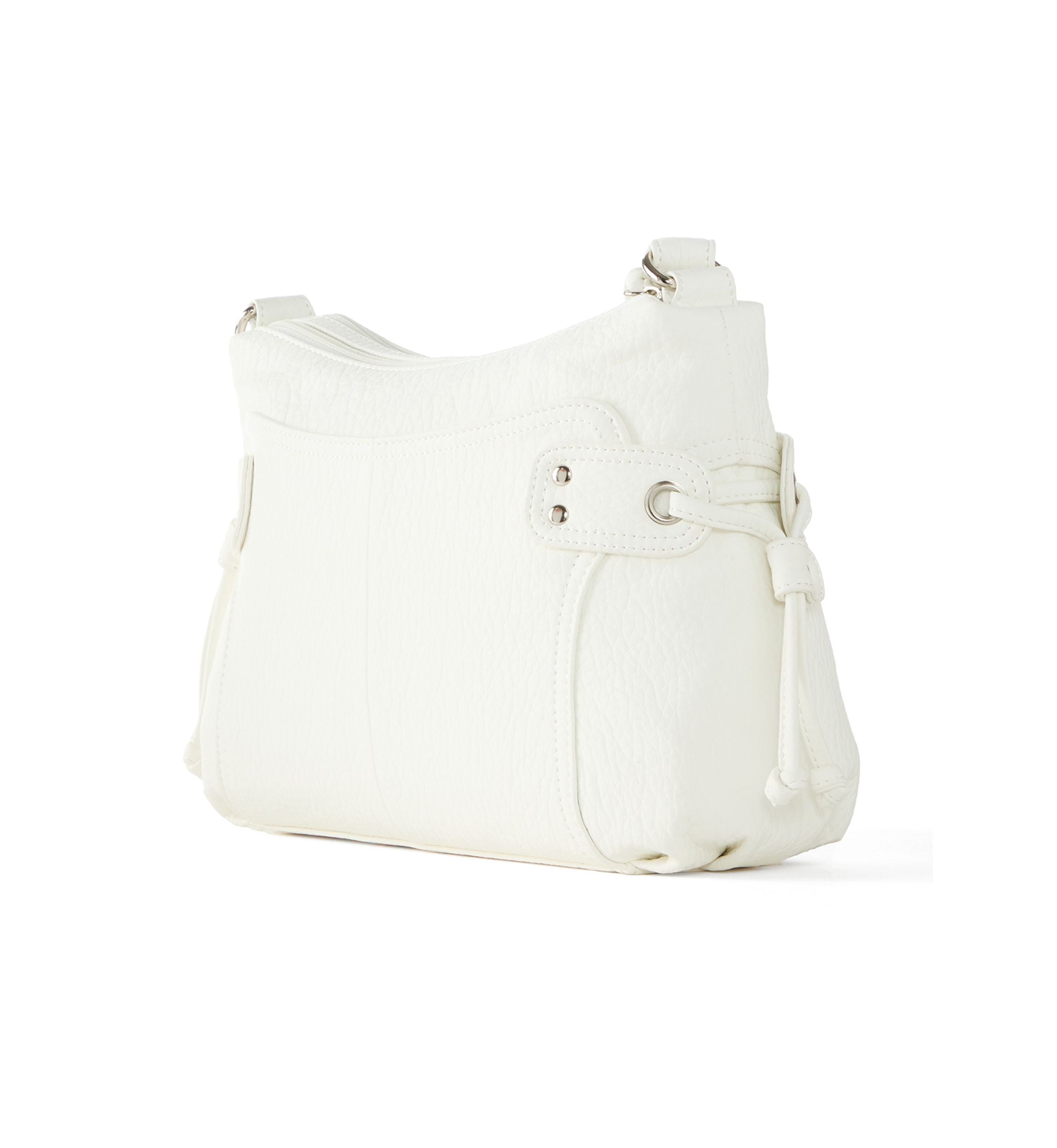 Zipper Front Shoulder Bag 