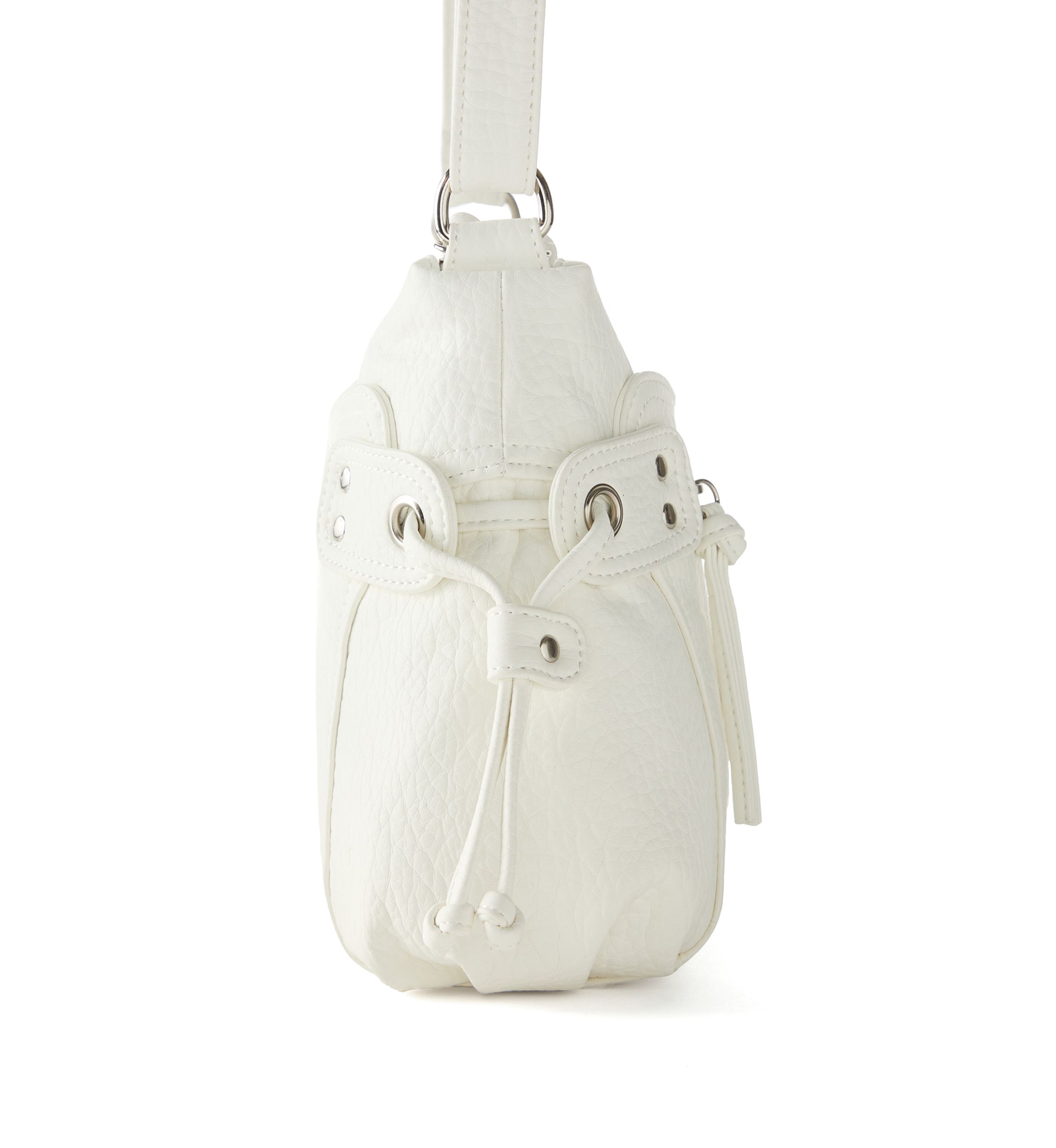 Zipper Front Shoulder Bag 