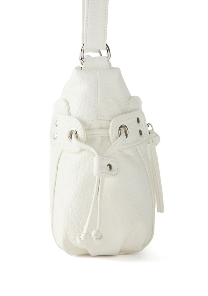 Zipper Front Shoulder Bag 