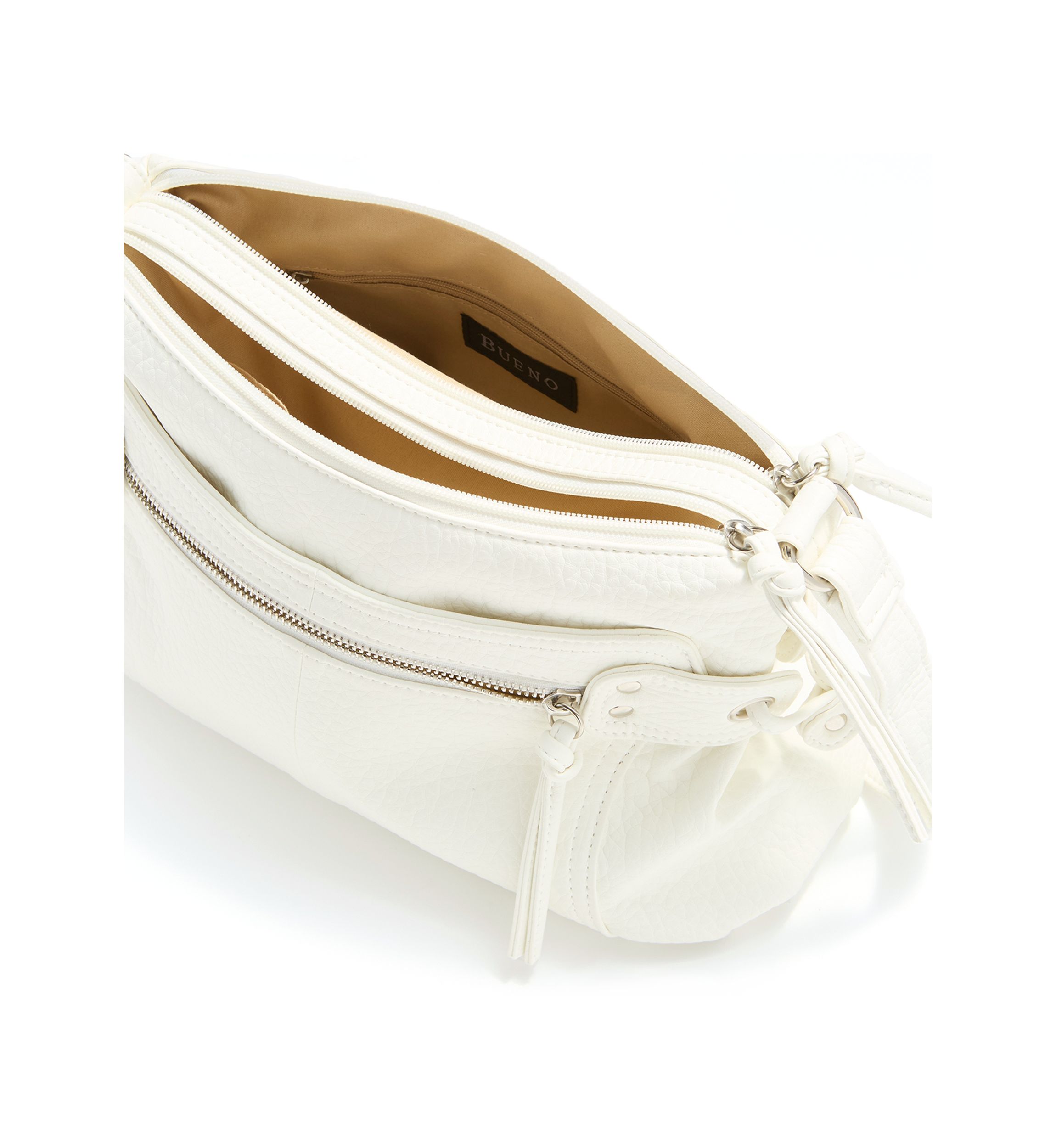 Zipper Front Shoulder Bag 