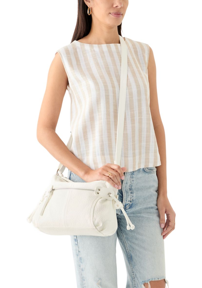 Zipper Front Shoulder Bag 