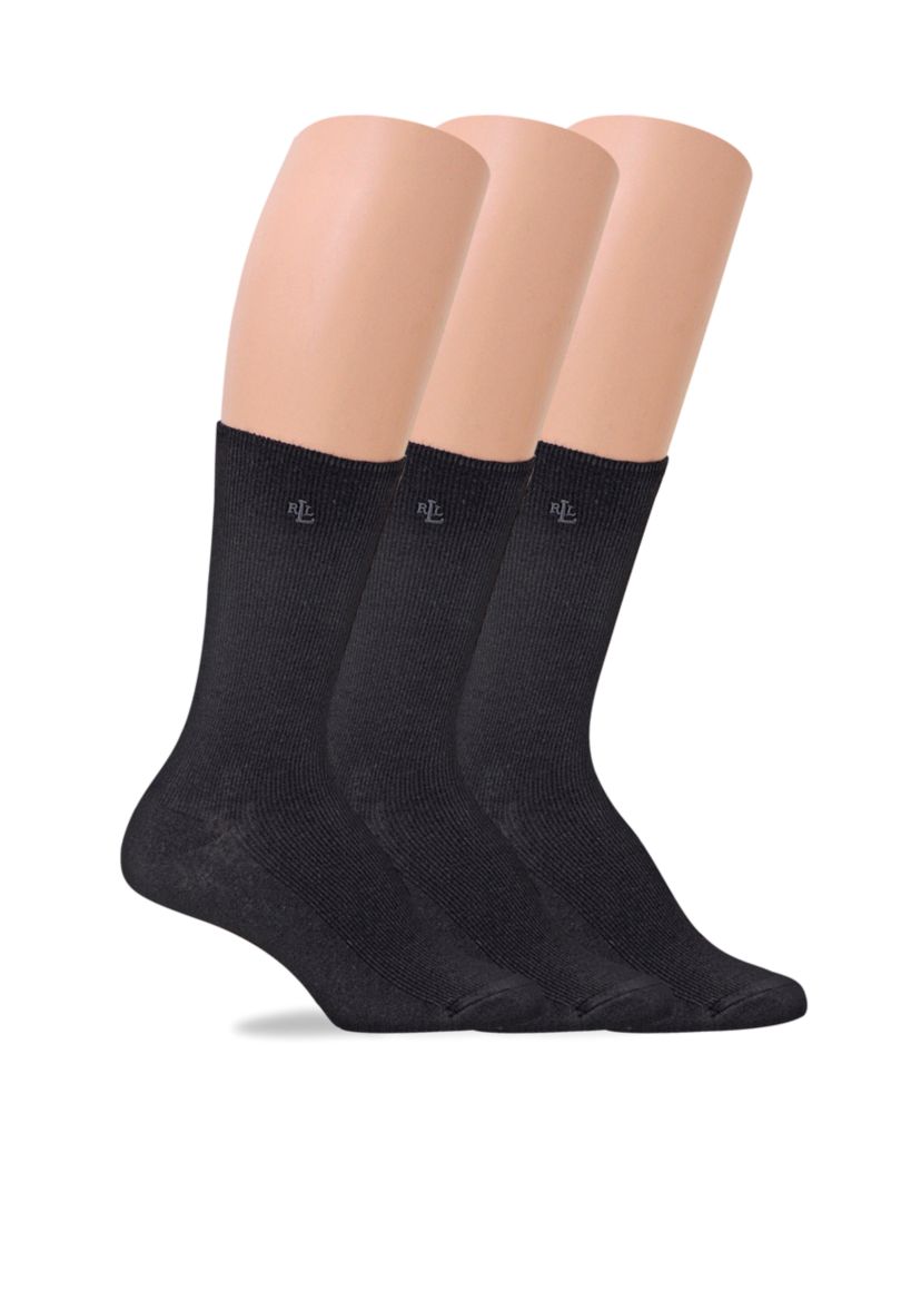Tipped Rib Trouser Socks - 3 Pack