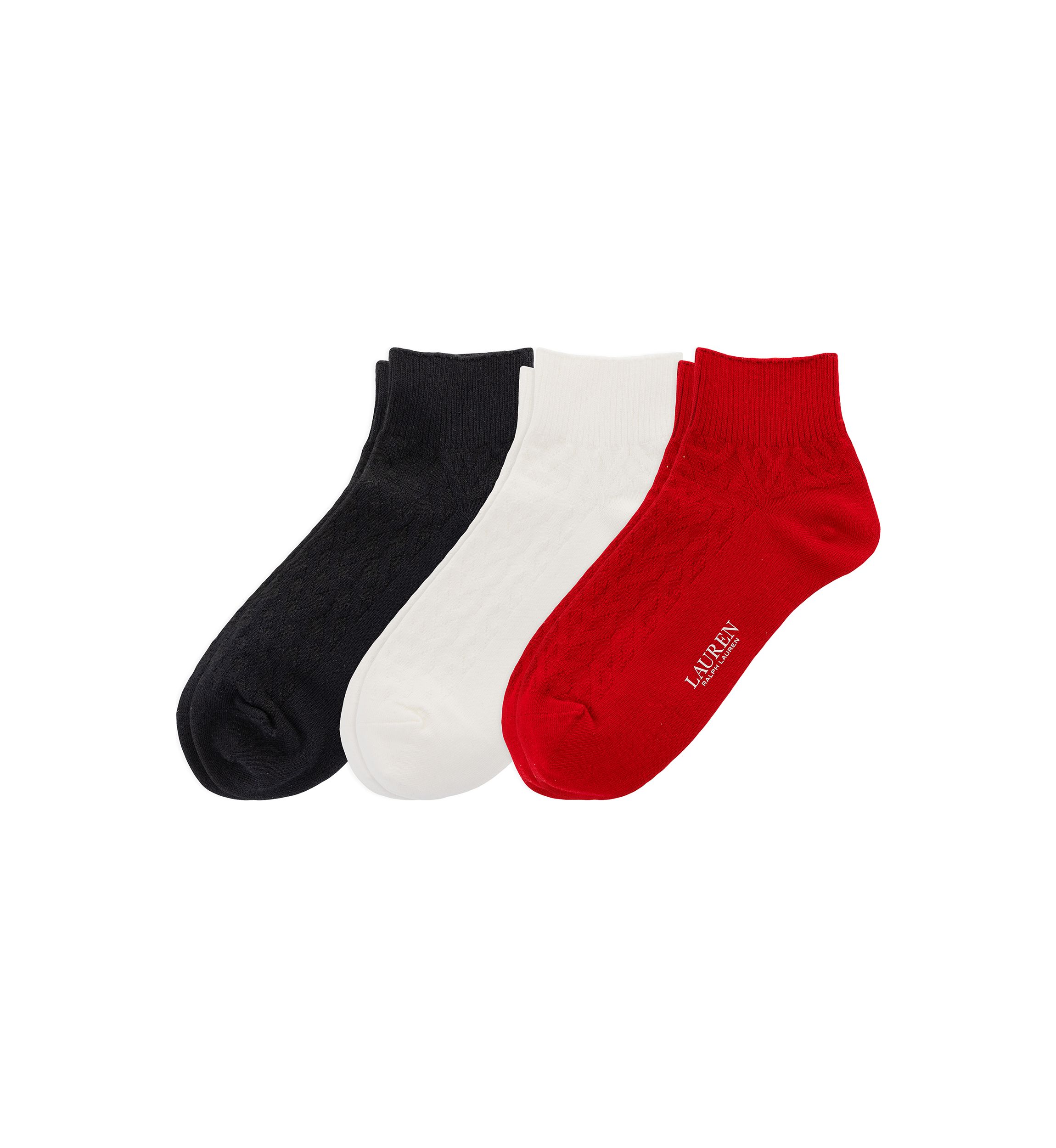 Cable Ankle Socks - 3-Pack 