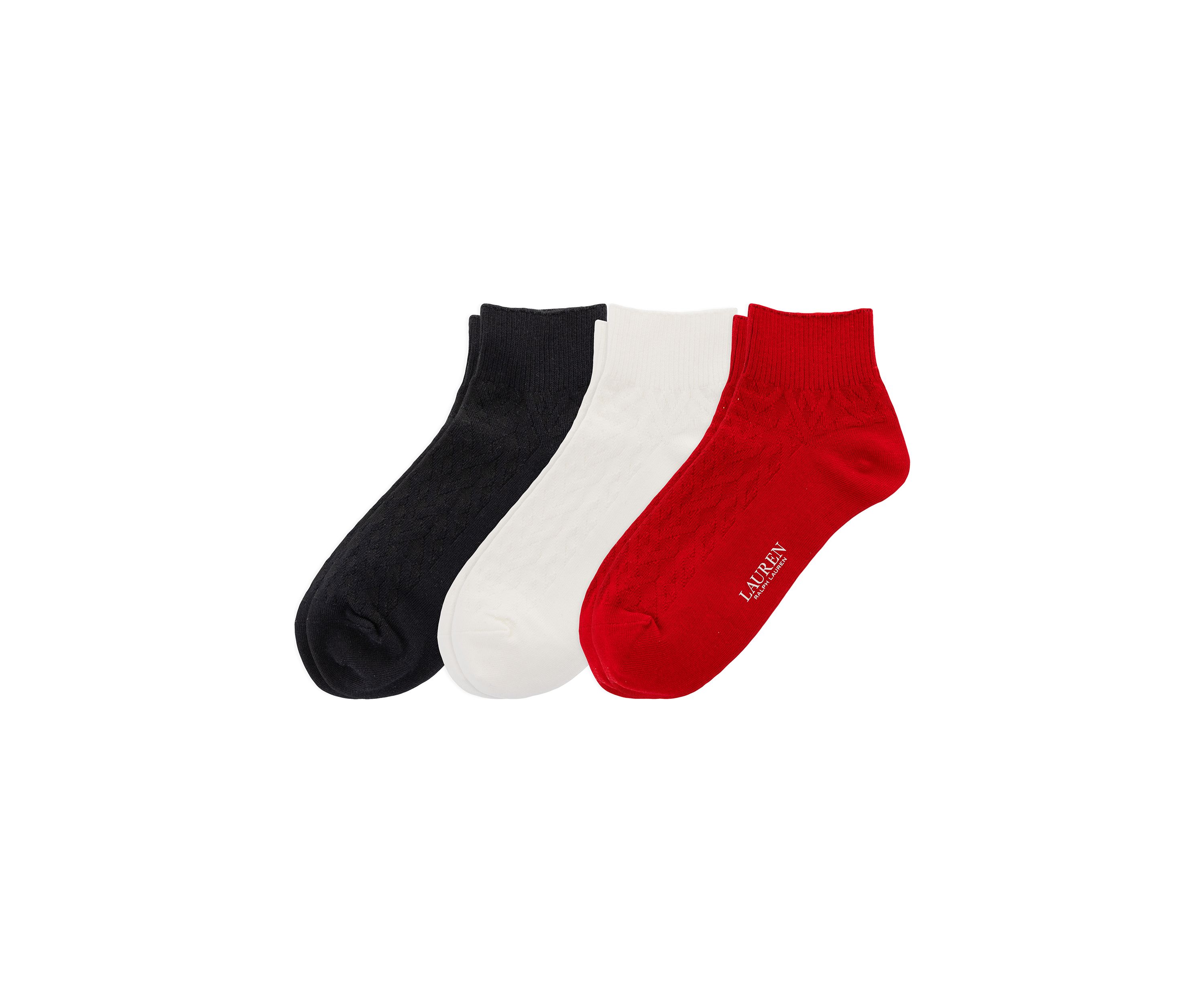 Cable Ankle Socks - 3-Pack 
