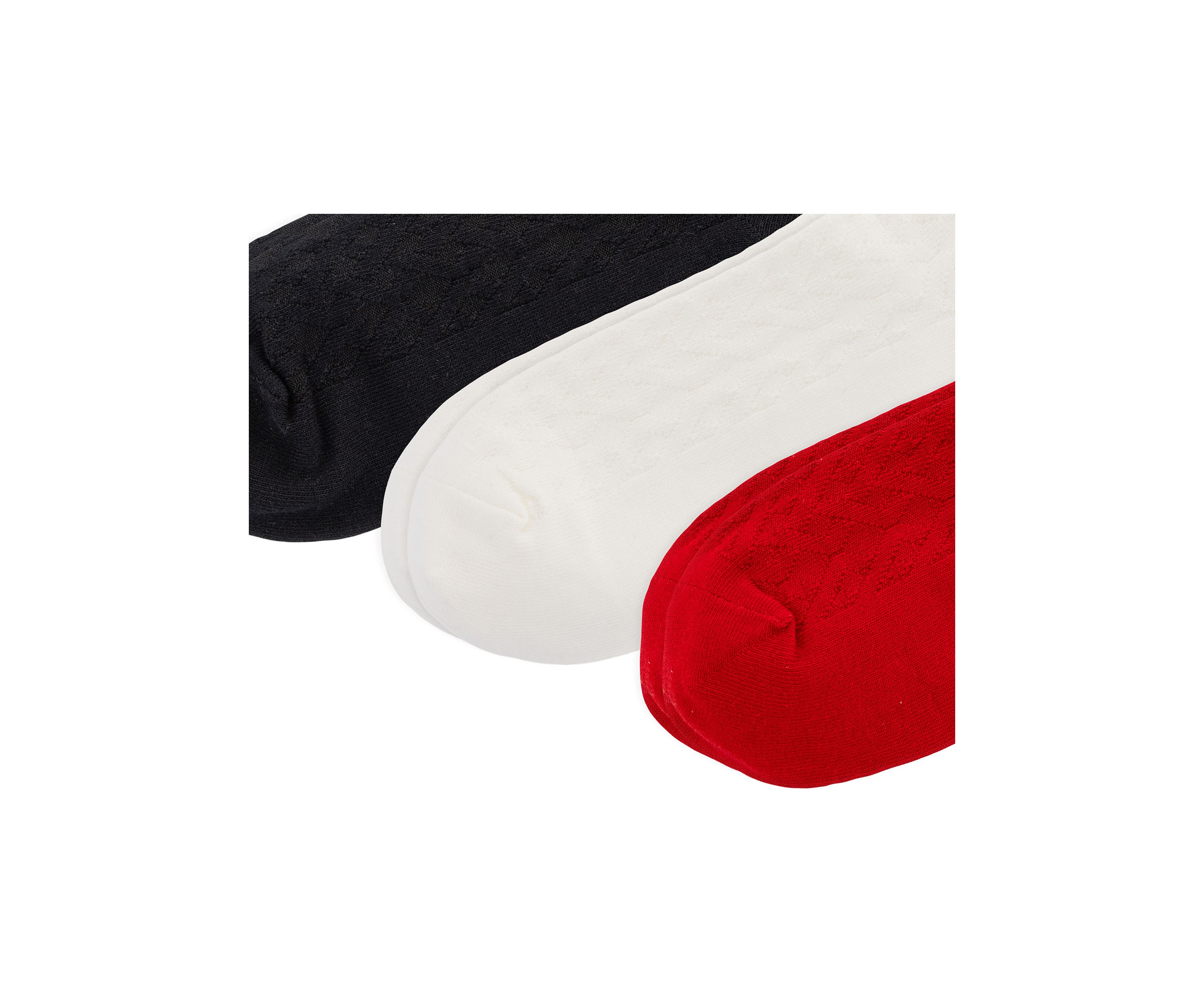 Cable Ankle Socks - 3-Pack 