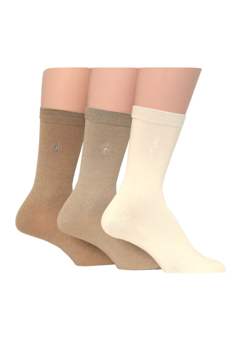 Flat Knit Trouser Socks - 3 Pack