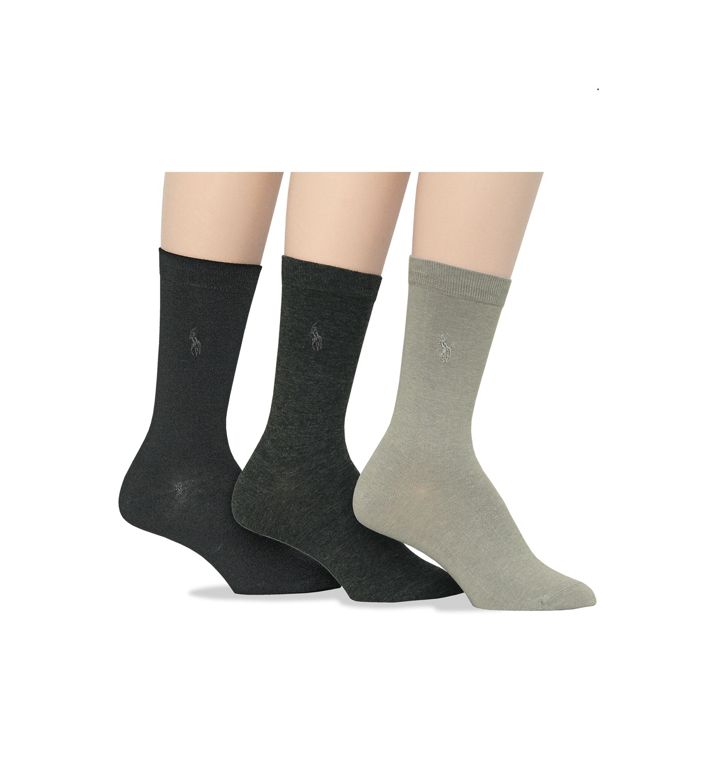 Flat Knit Trouser Socks - 3 Pack