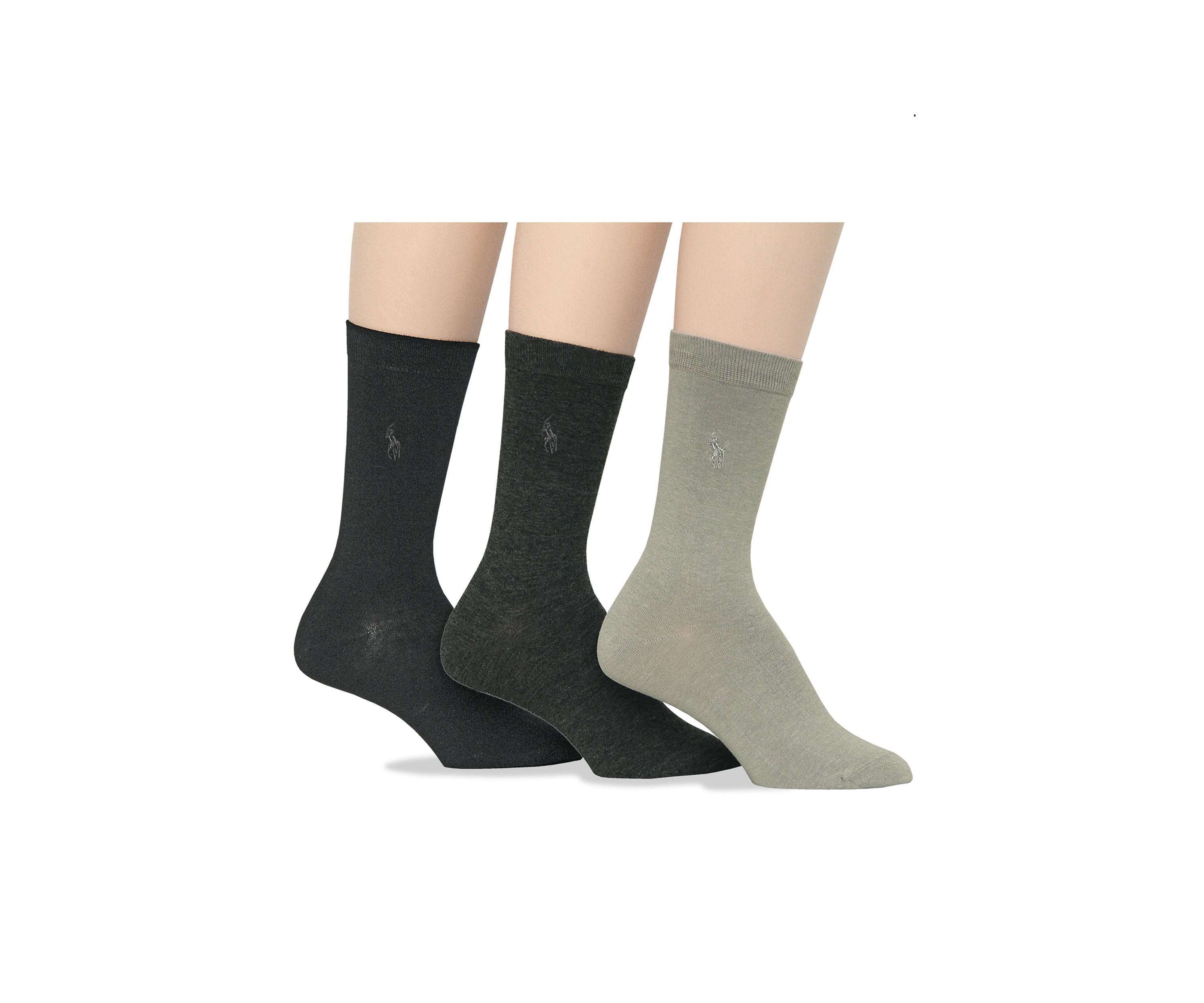 Flat Knit Trouser Socks - 3 Pack