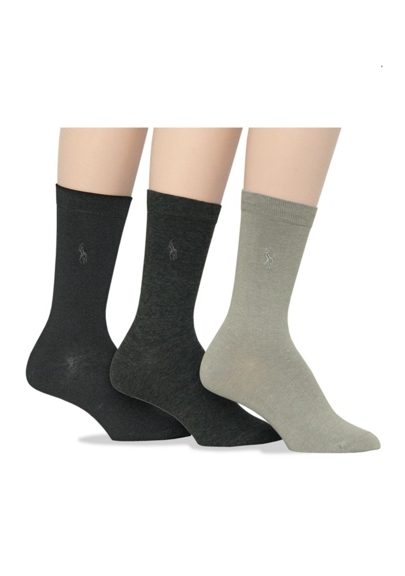 Flat Knit Trouser Socks - 3 Pack