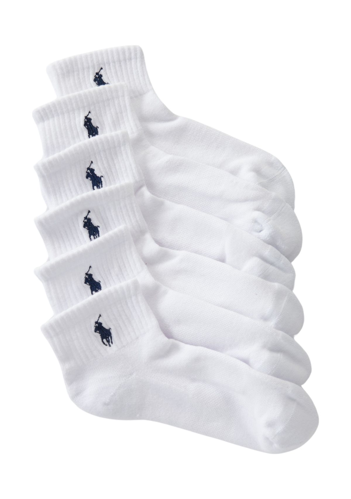 Cushion Quarter Socks - 6 Pack