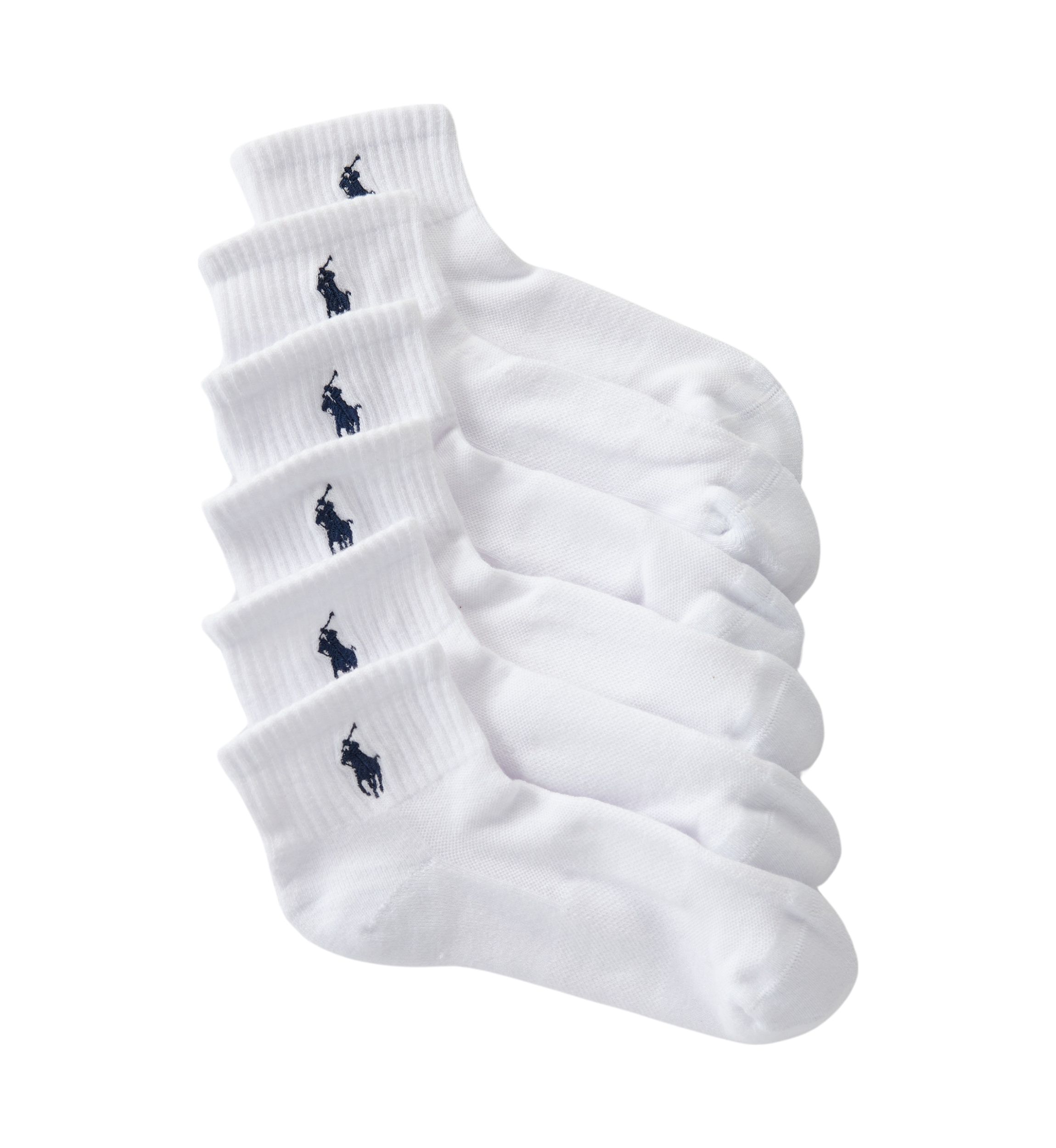 Cushion Quarter Socks - 6 Pack