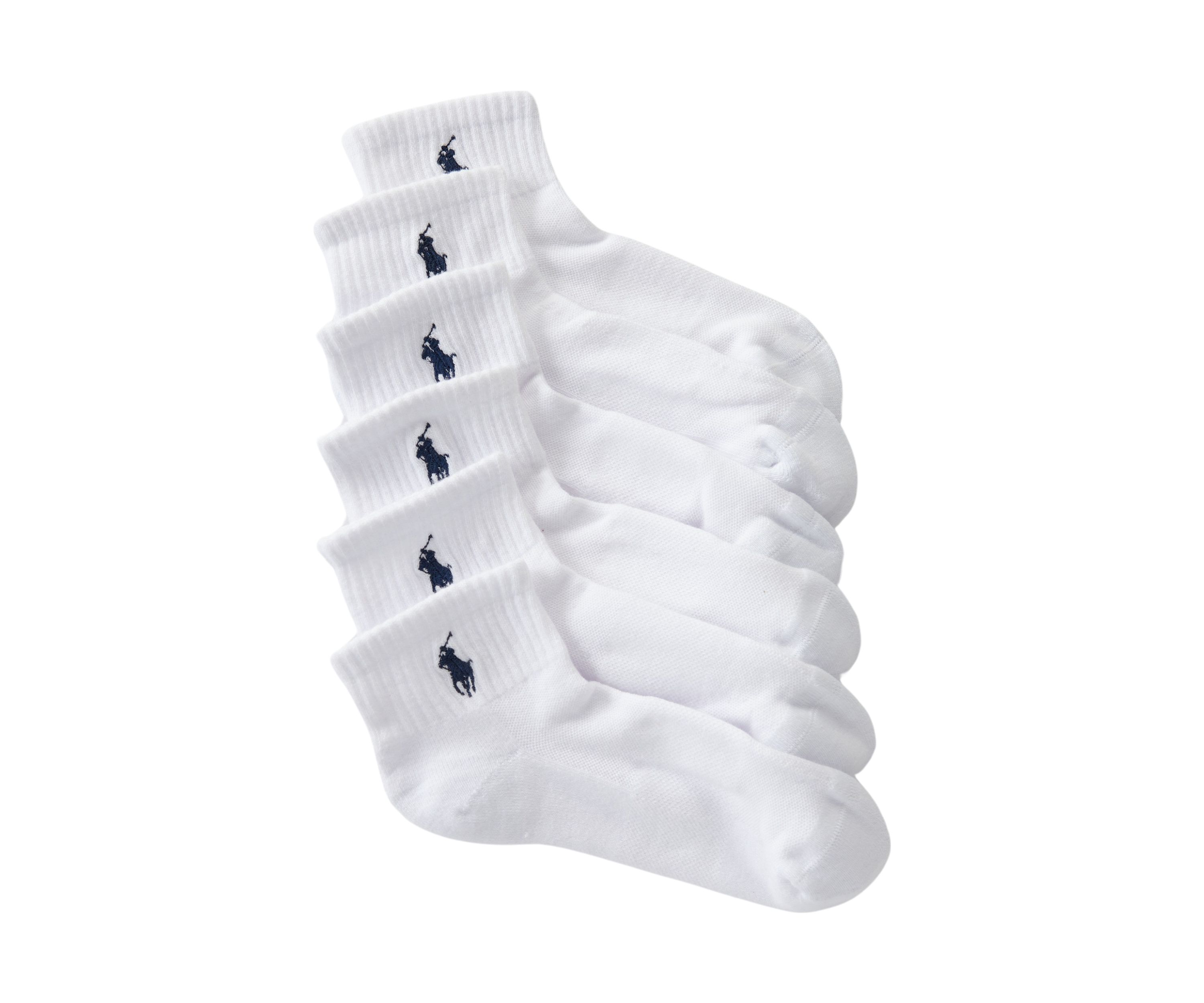 Cushion Quarter Socks - 6 Pack