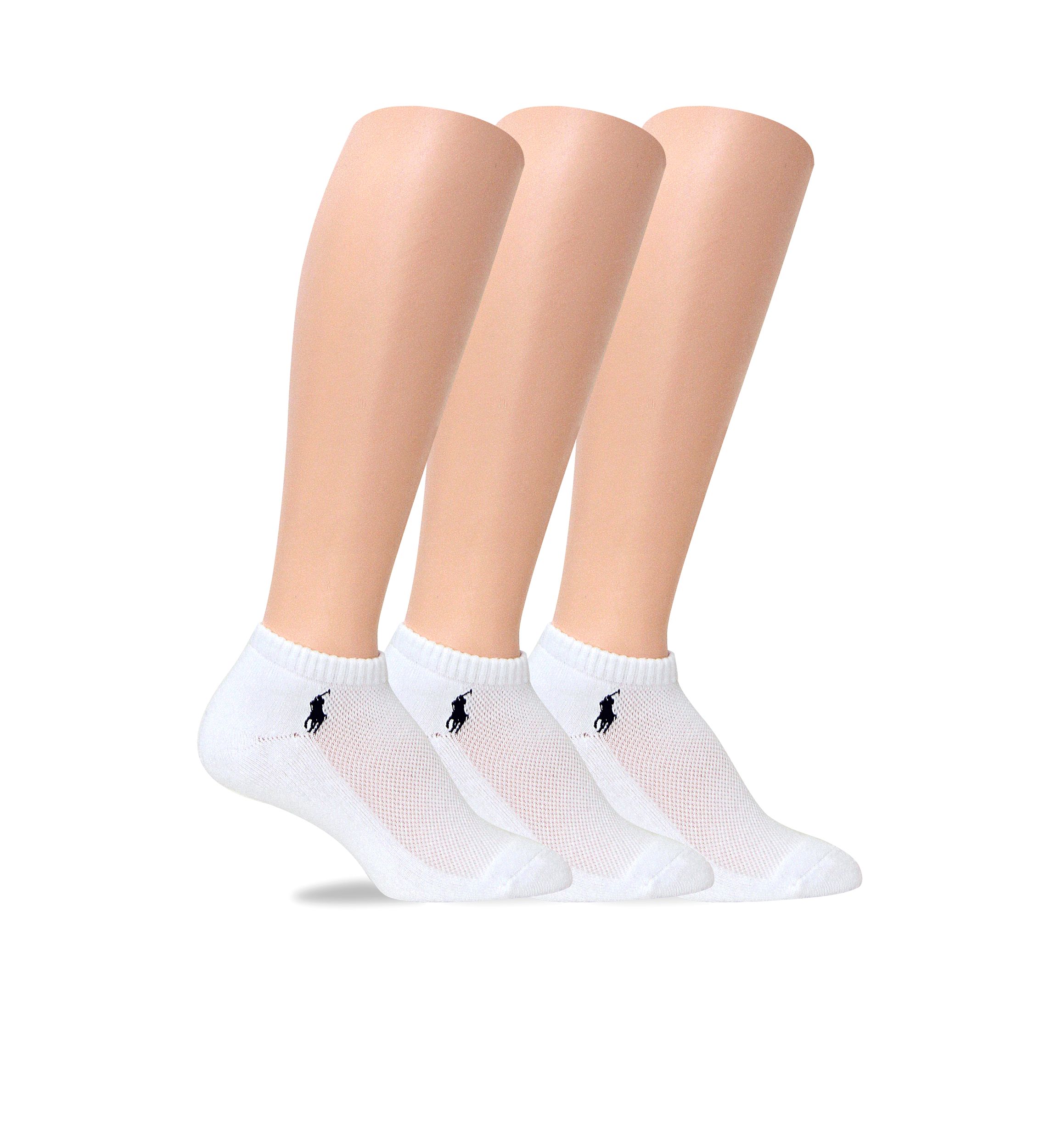 Cushion Sole Mesh Top Sport Low Cut Socks - 3 Pack