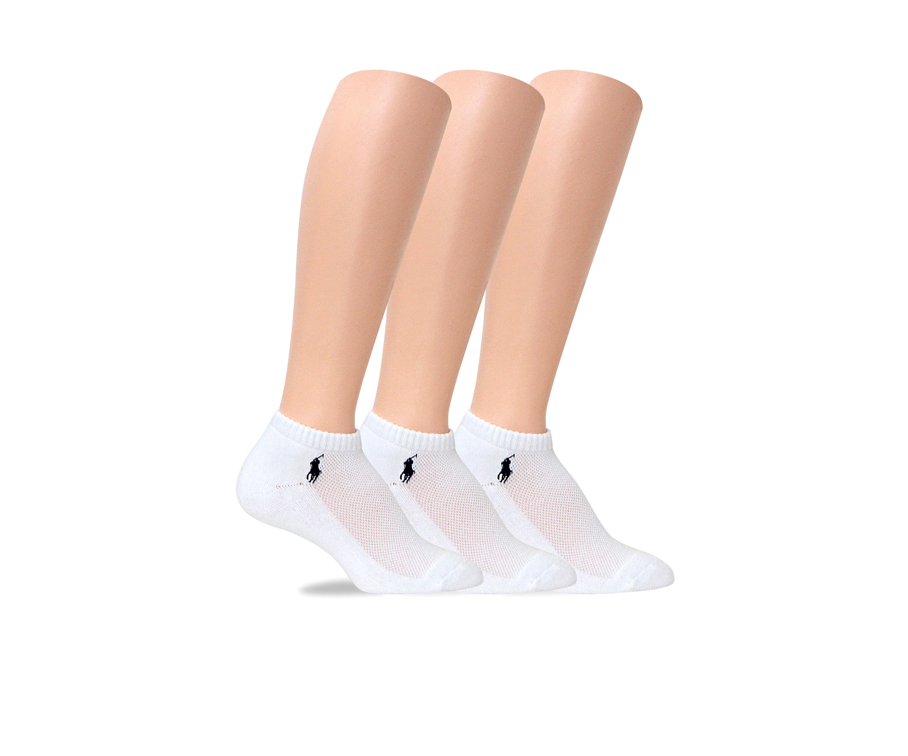 Cushion Sole Mesh Top Sport Low Cut Socks - 3 Pack