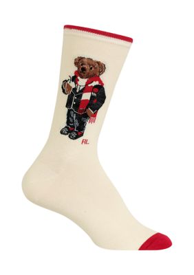 ralph lauren mens teddy bear socks