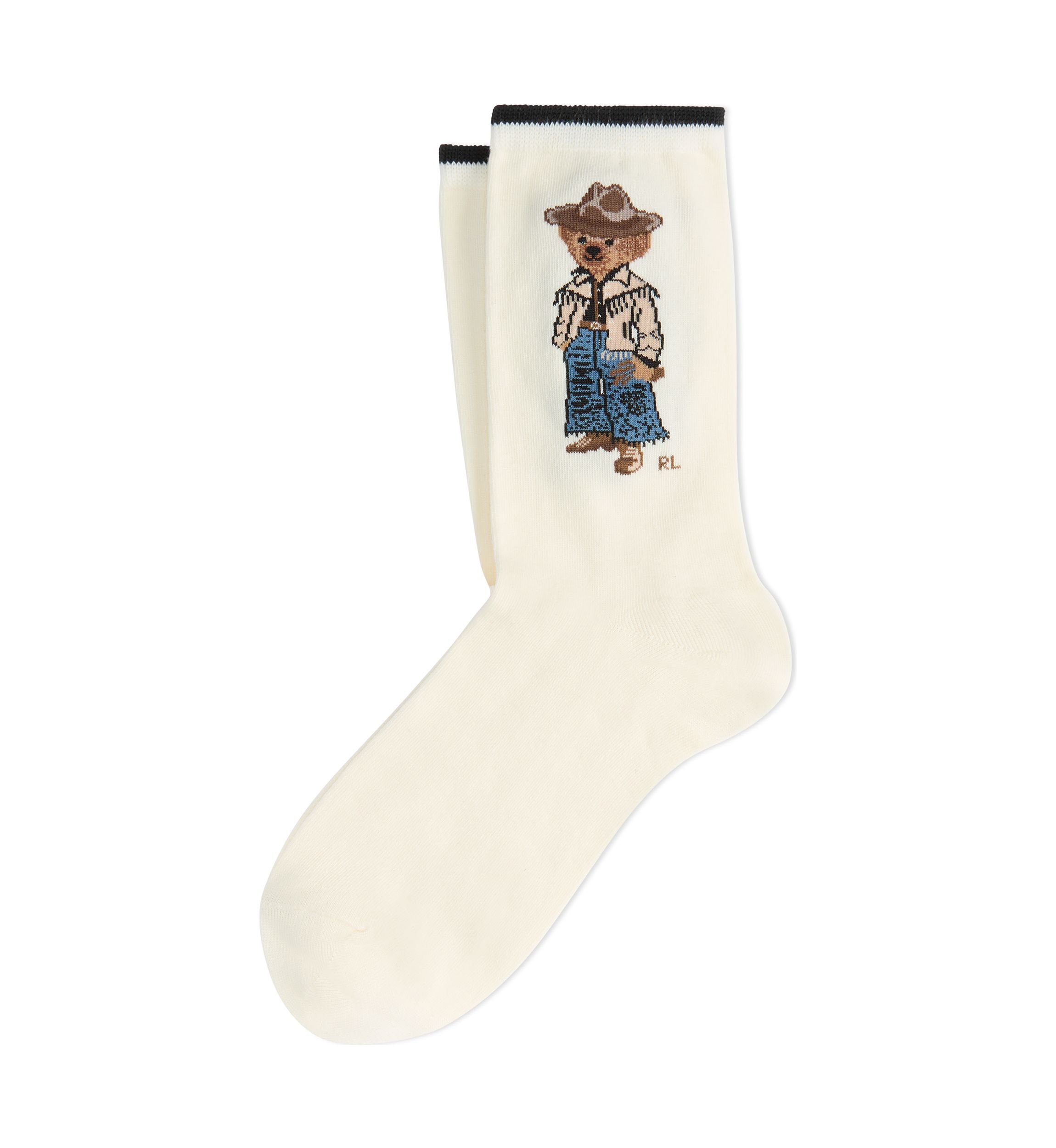 Western Polo Bear Printed Socks